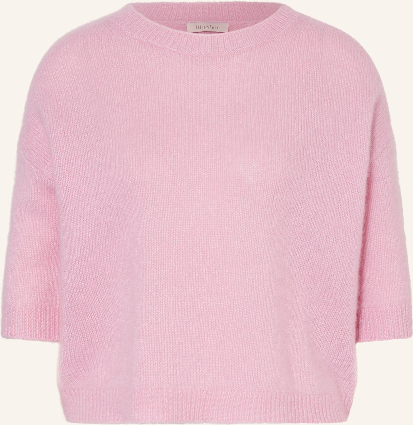 Lilienfels Cashmere-Pullover Mit 3/4-Arm rosa