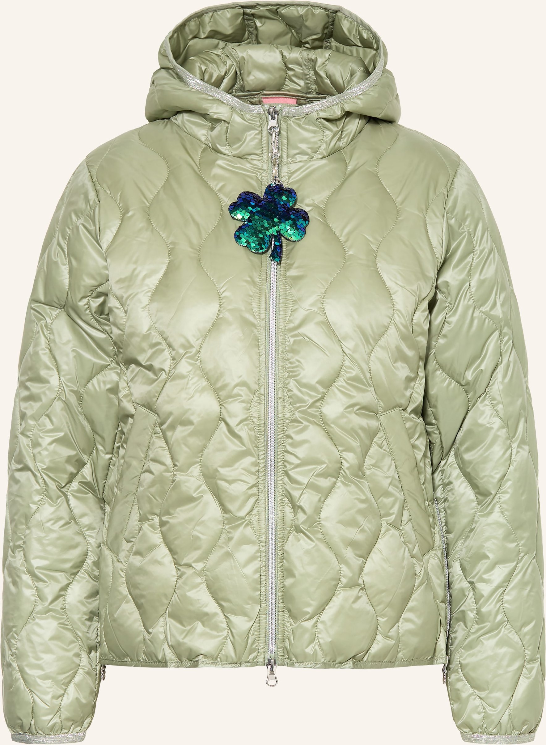 Cartoon Steppjacke gruen