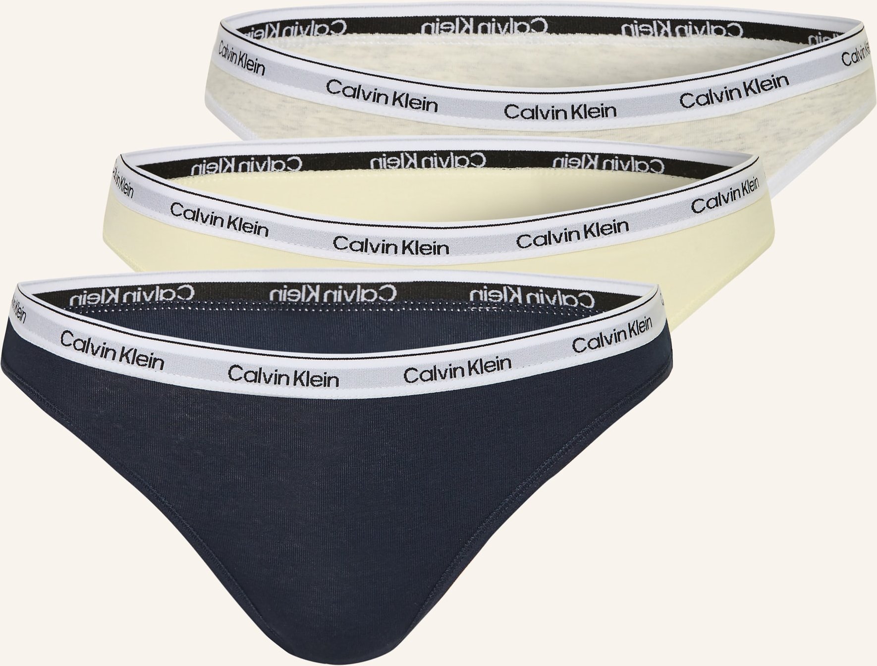 Calvin Klein 3er-Pack Slips gelb