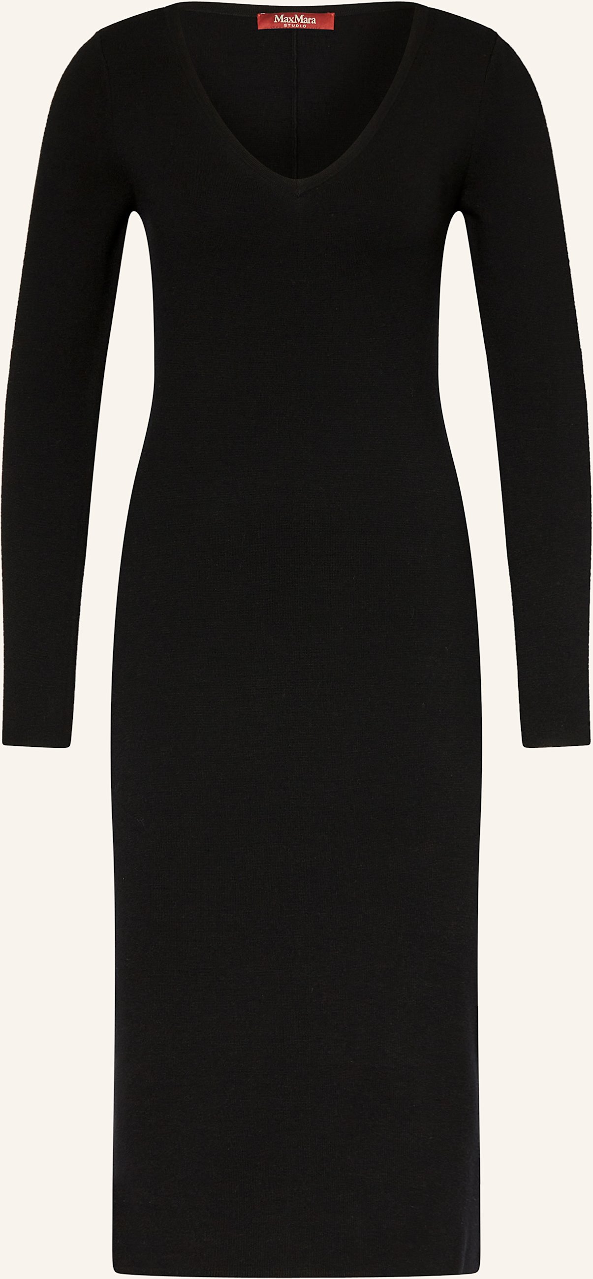 Thumbnail - Max Mara Studio Strickkleid Veletta schwarz