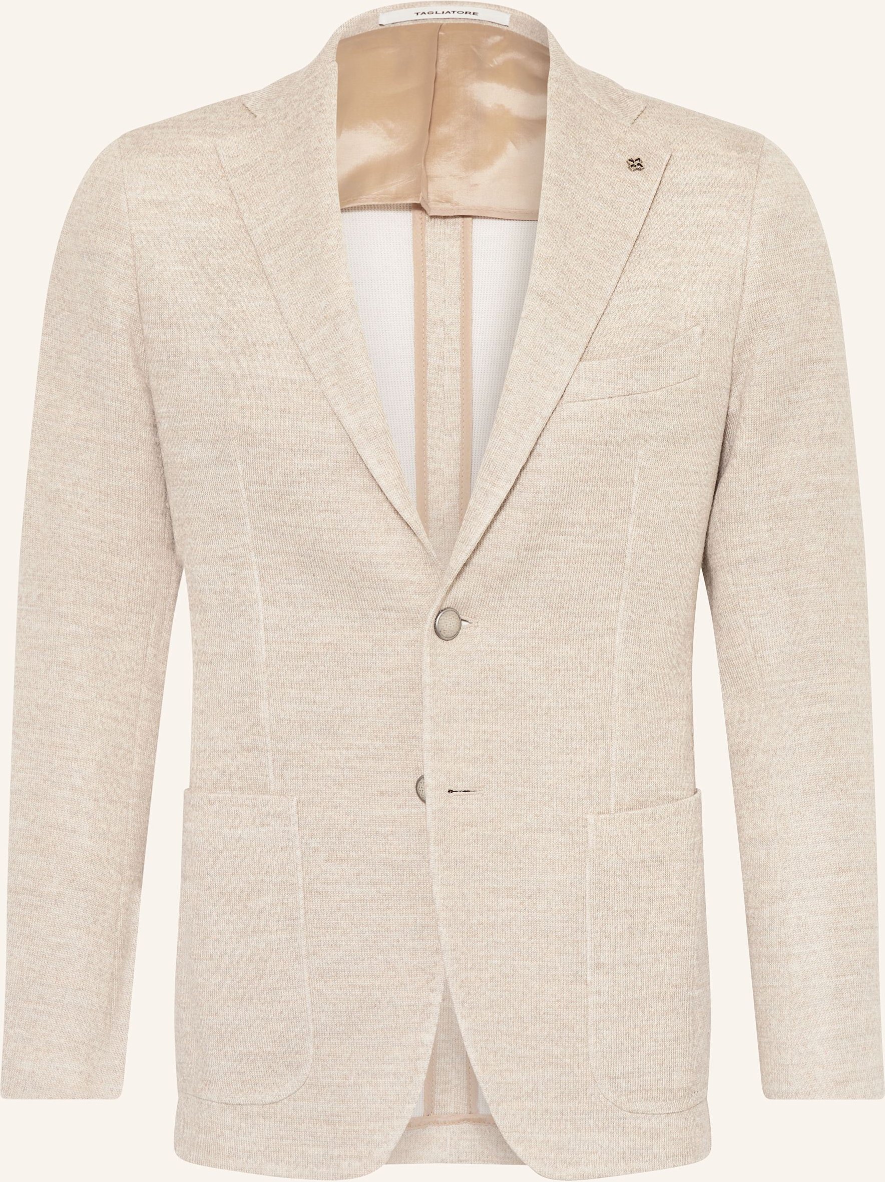 Thumbnail - Tagliatore Stricksakko Extra Slim Fit beige