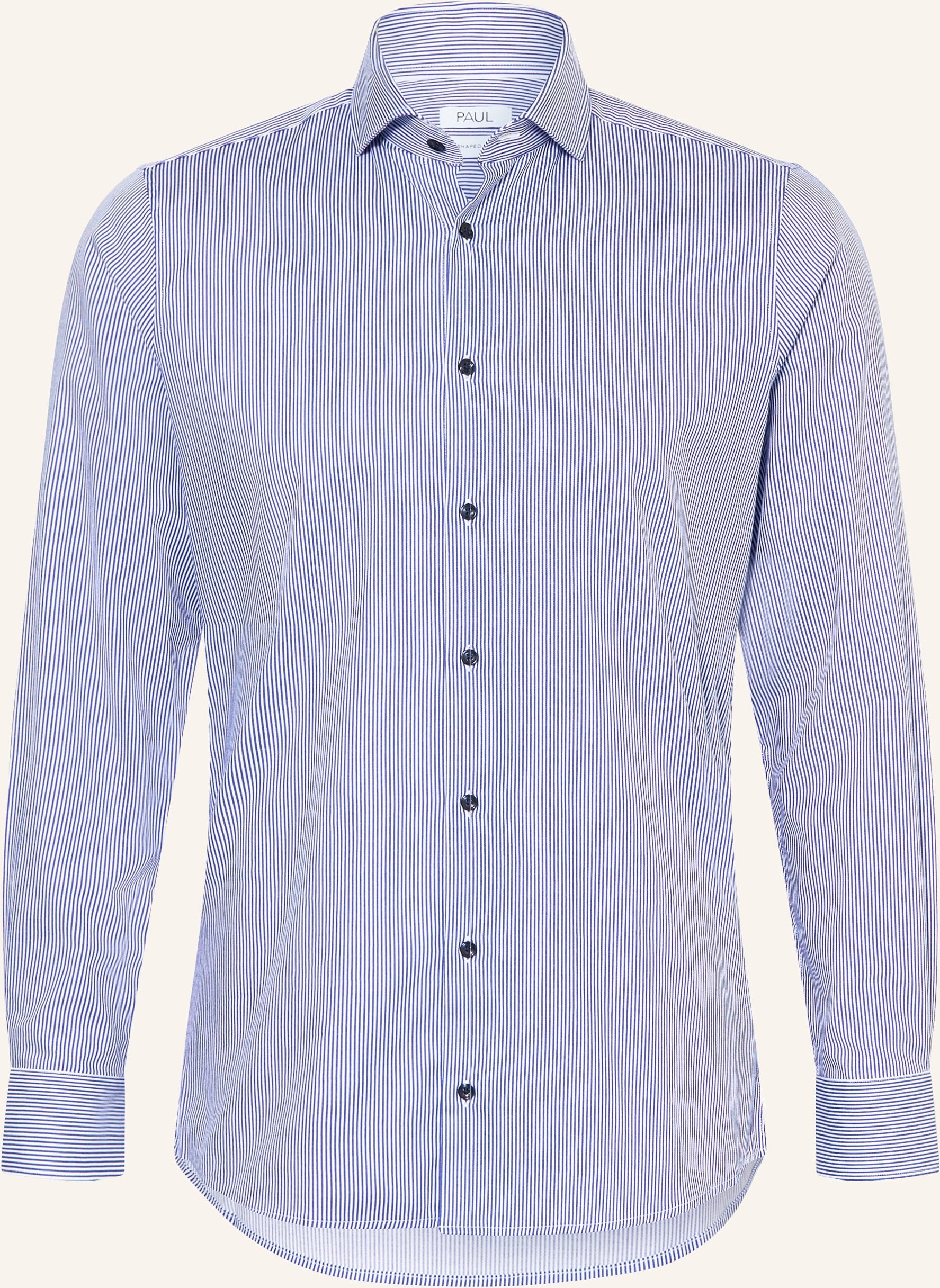 Paul Hemd Shaped Fit blau