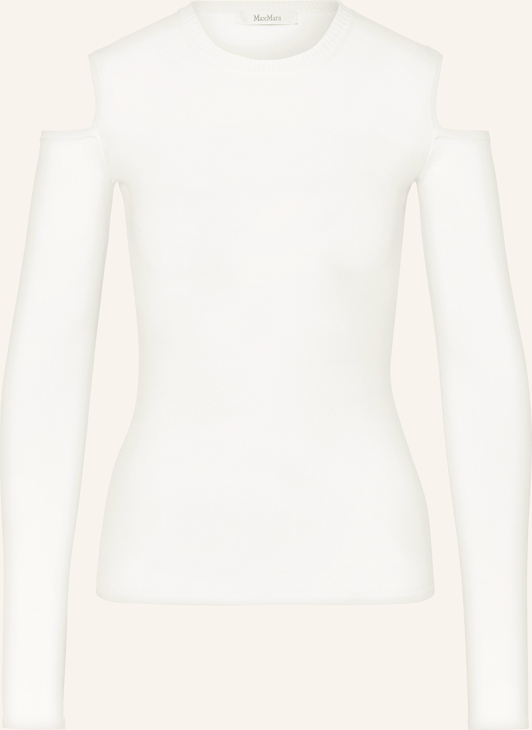 Thumbnail - Max Mara Cold-Shoulder-Pullover Vik weiss