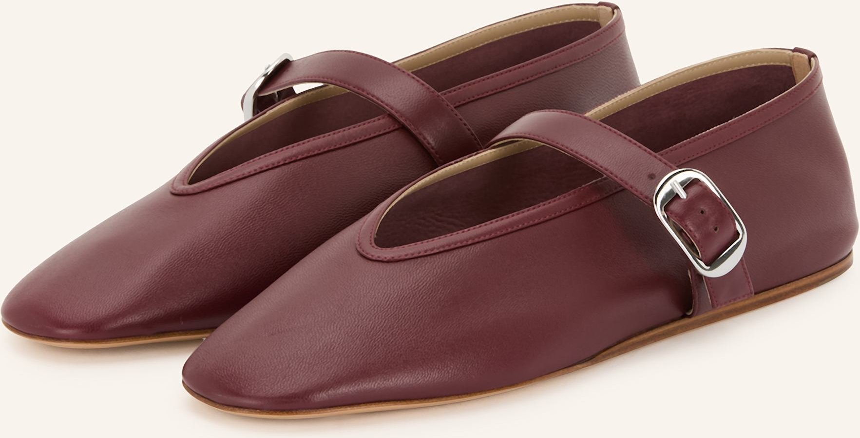 Le Monde Béryl Mary-Jane-Ballerinas rot
