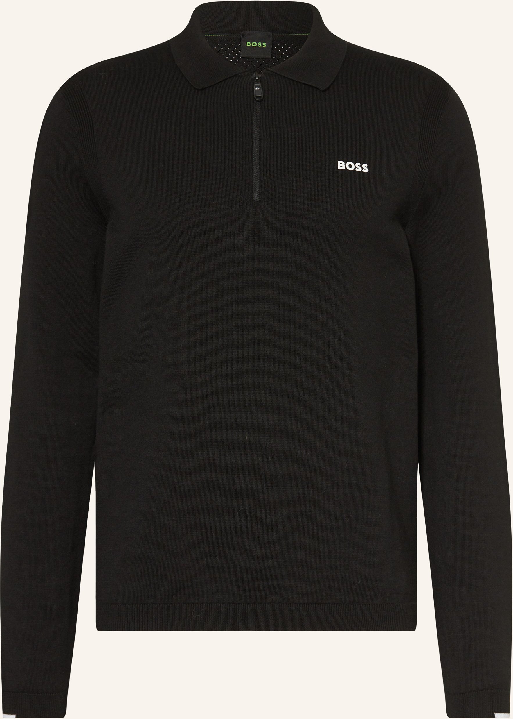 Boss Strick-Poloshirt Ever X schwarz