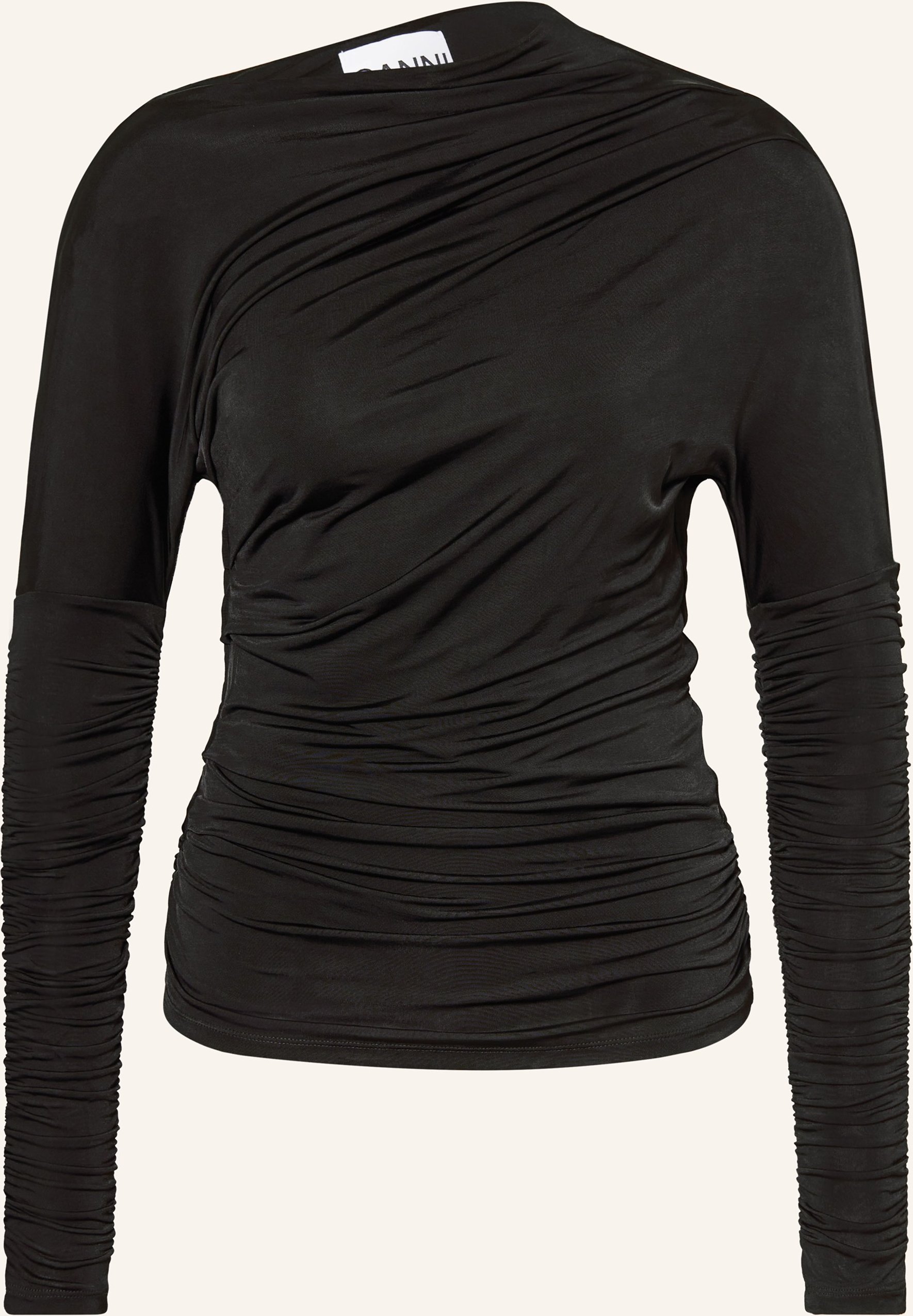 Ganni Longsleeve schwarz