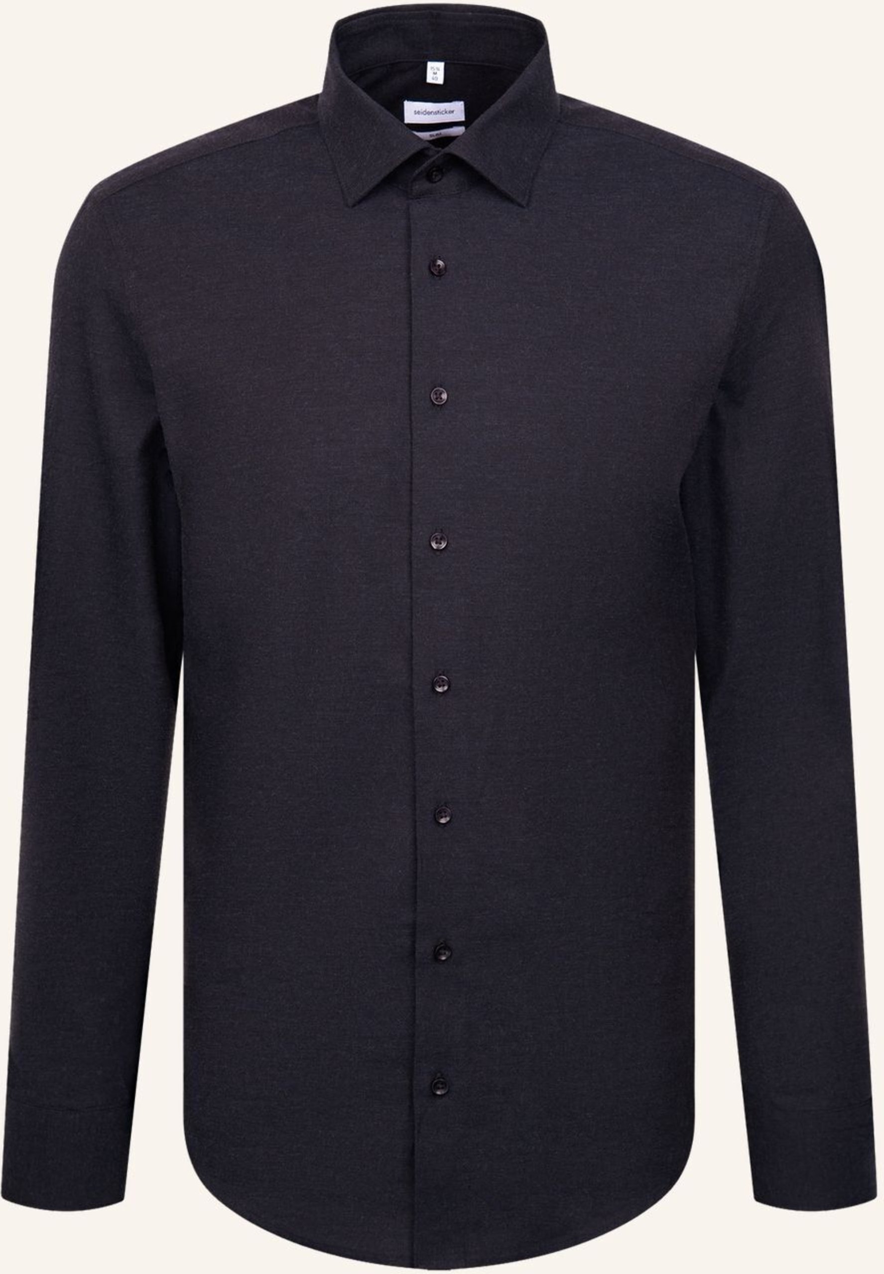 Seidensticker Flanellhemd Slim Fit blau