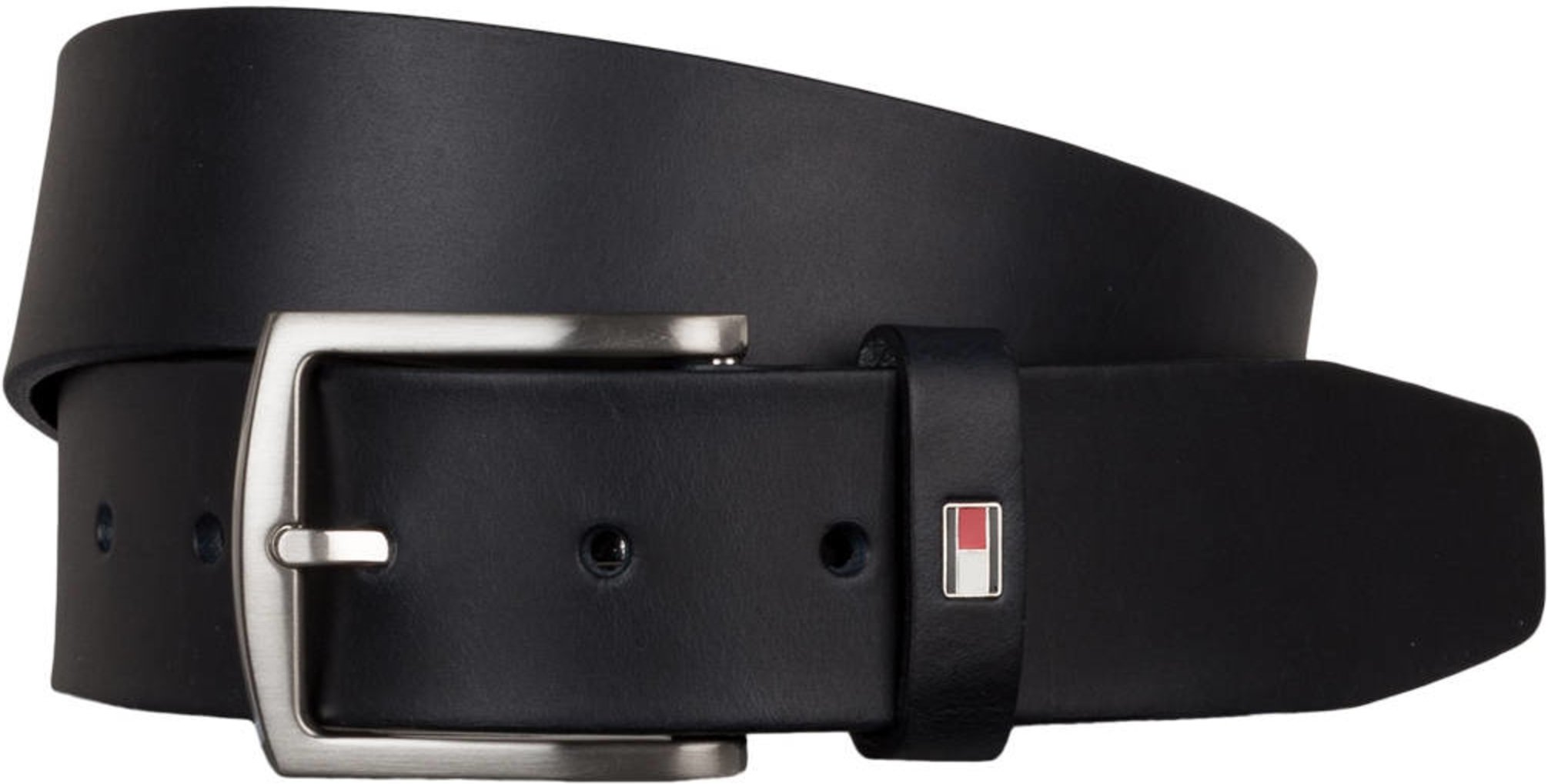 Tommy Hilfiger Ledergürtel New Denton 4.0 blau