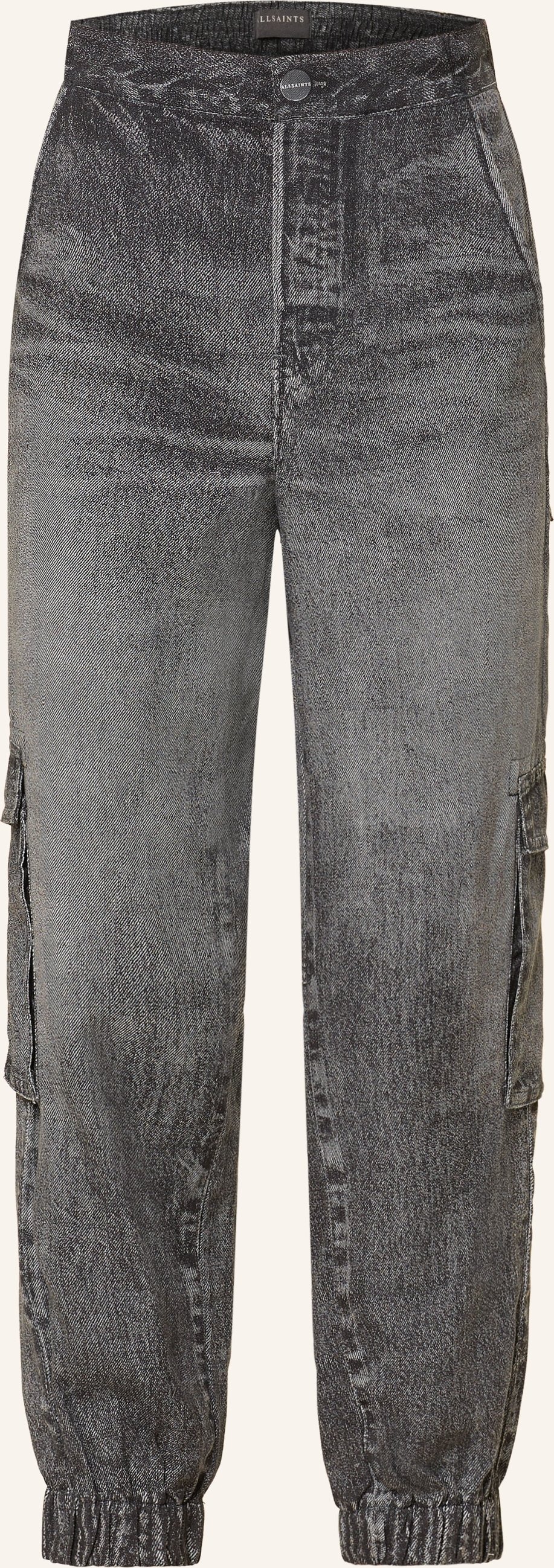 Allsaints Cargohose Selma Illusion In Jeansoptik schwarz