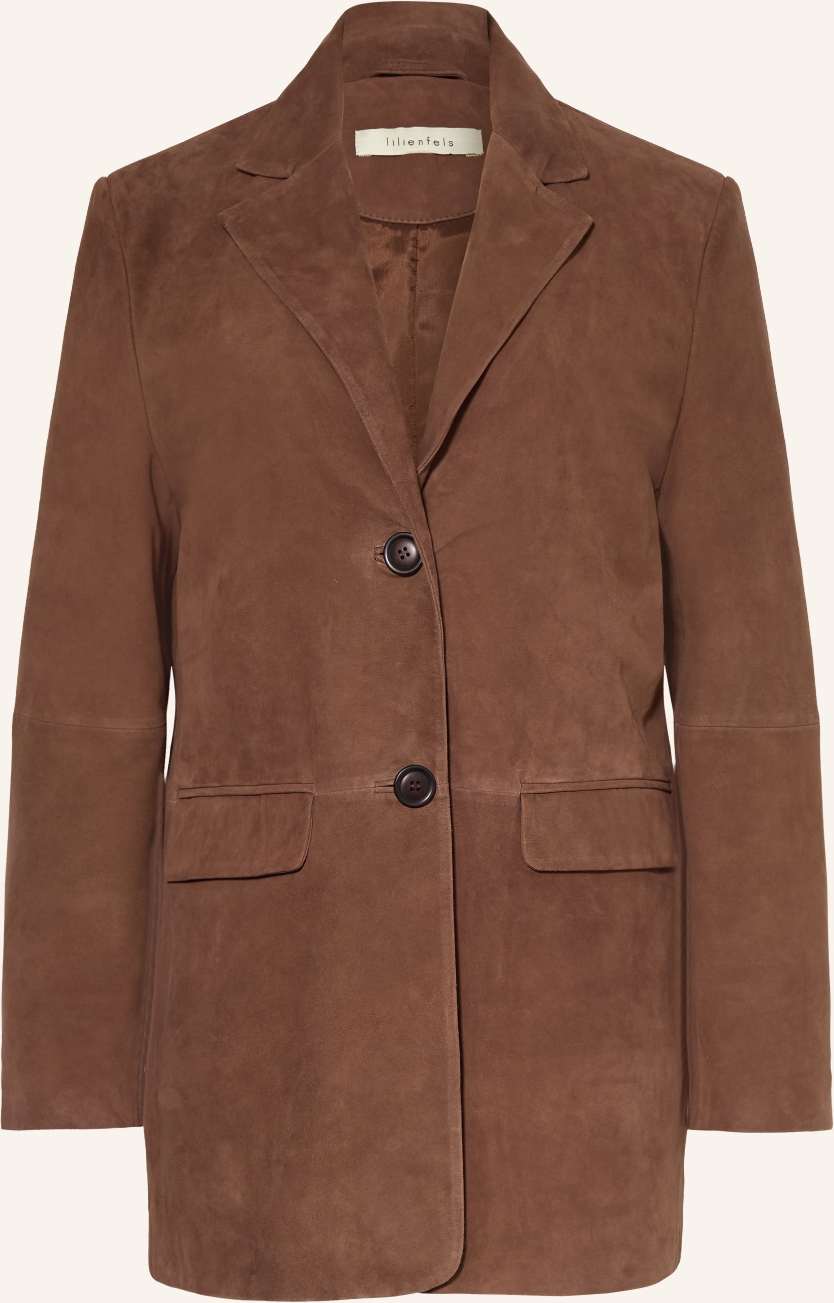 Lilienfels Longblazer Aus Leder braun