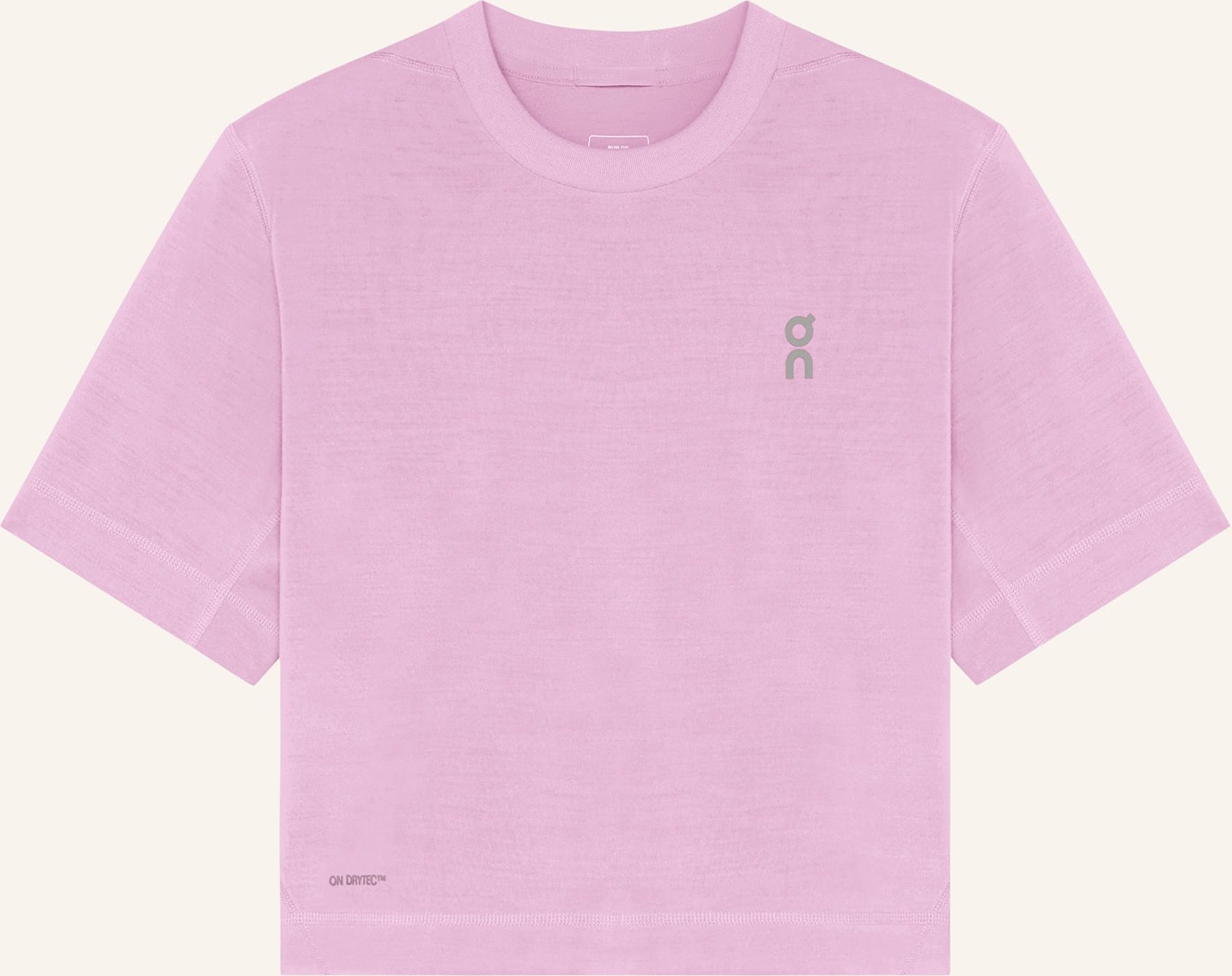 On Cropped-Shirt Train-T Crop pink