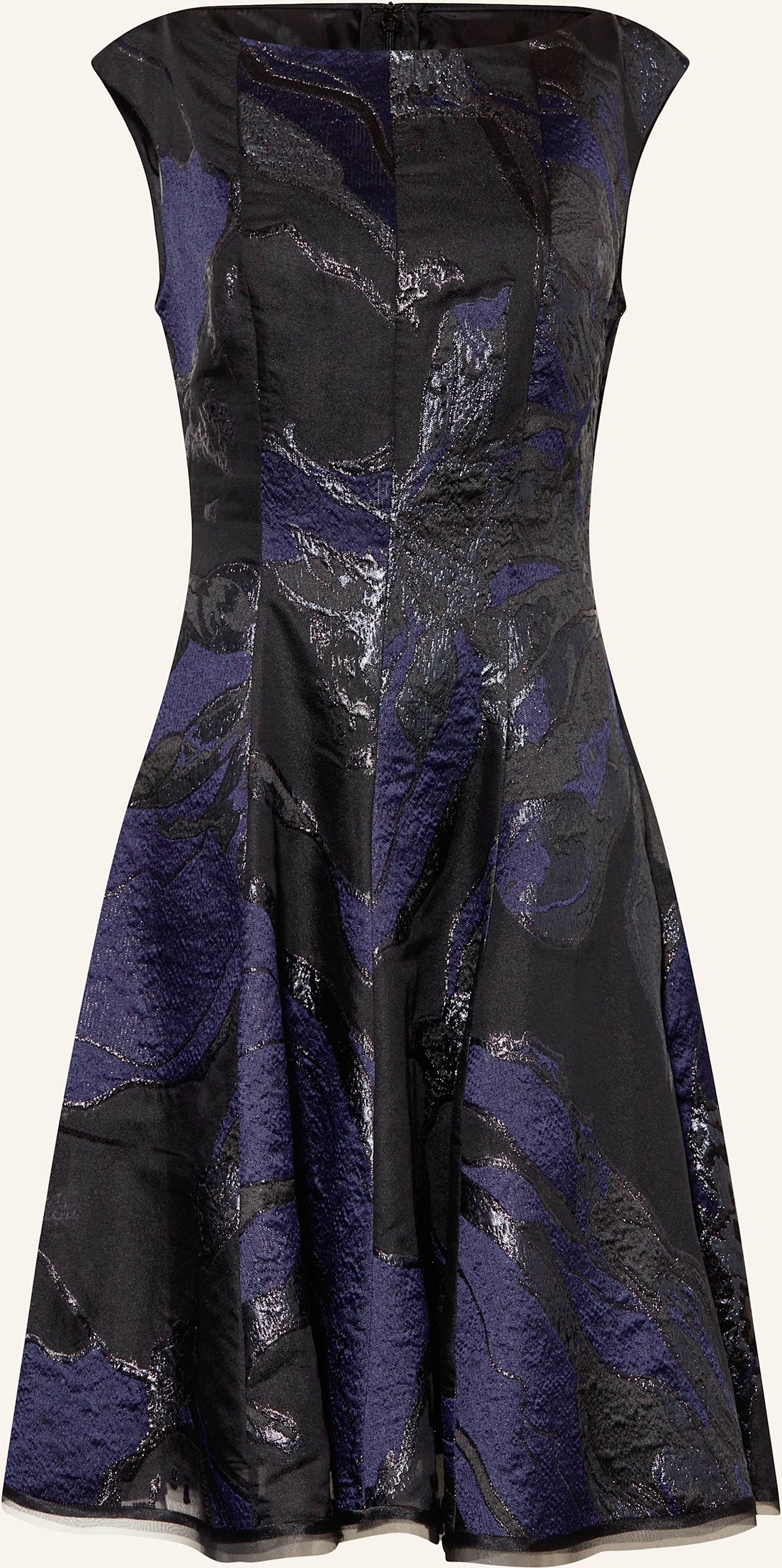 Talbot Runhof Cocktailkleid Mit Glitzergarn blau