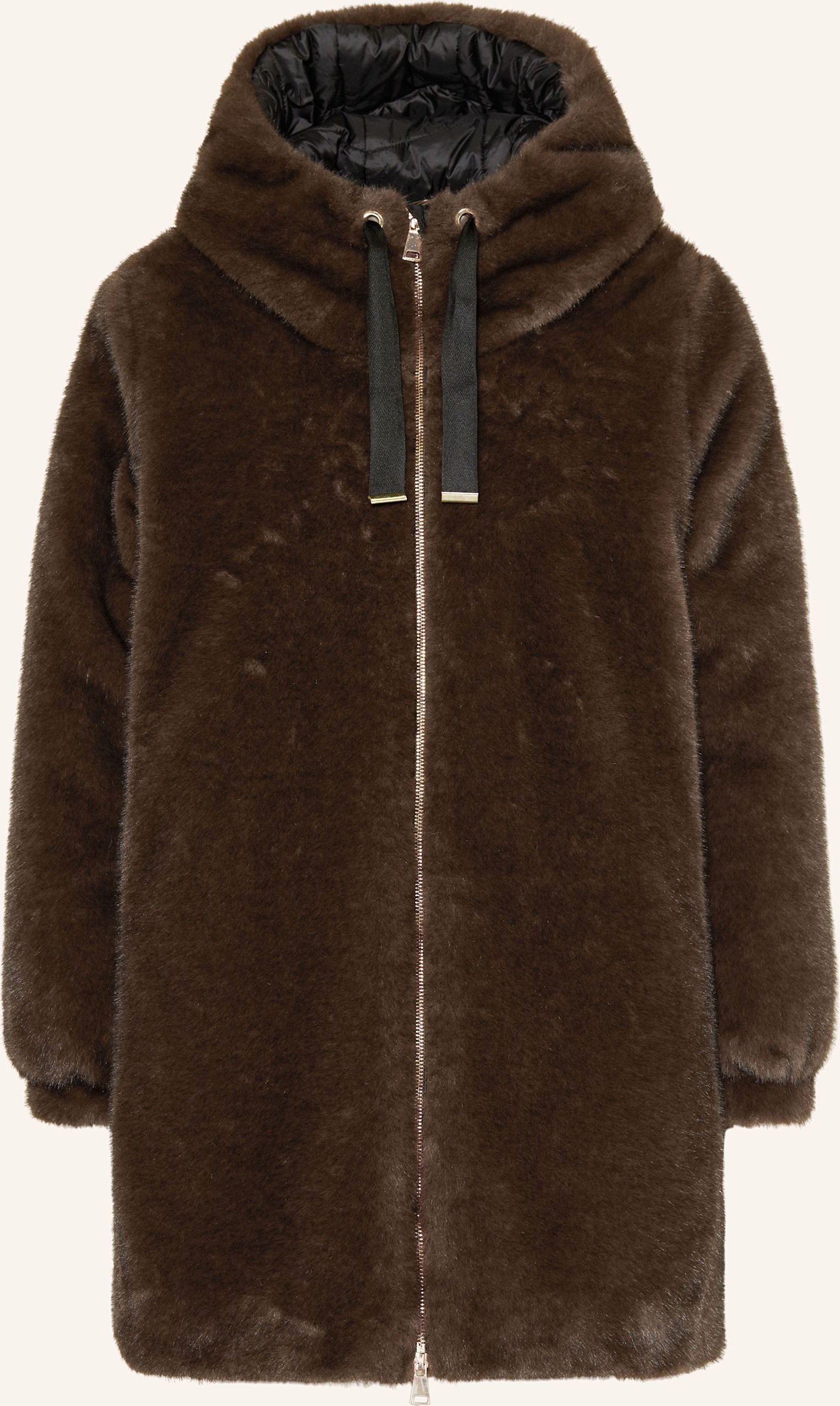 Lilienfels Kunstpelz-Mantel braun