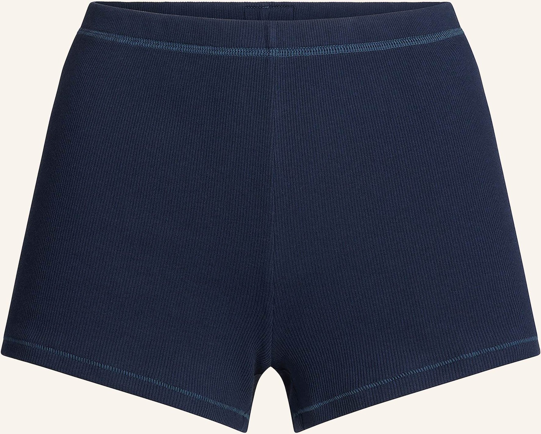 Skims Lounge-Shorts Cotton Rib blau