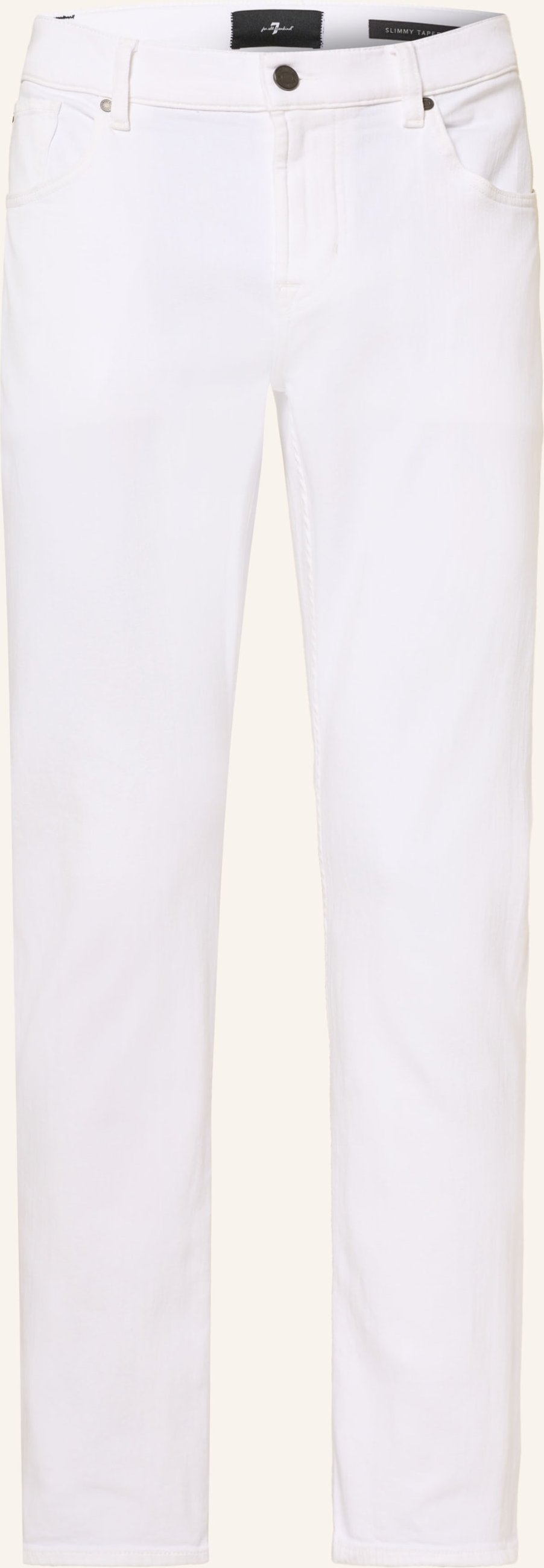 7 For All Mankind Jeans Slimmy Tapered Fit weiss
