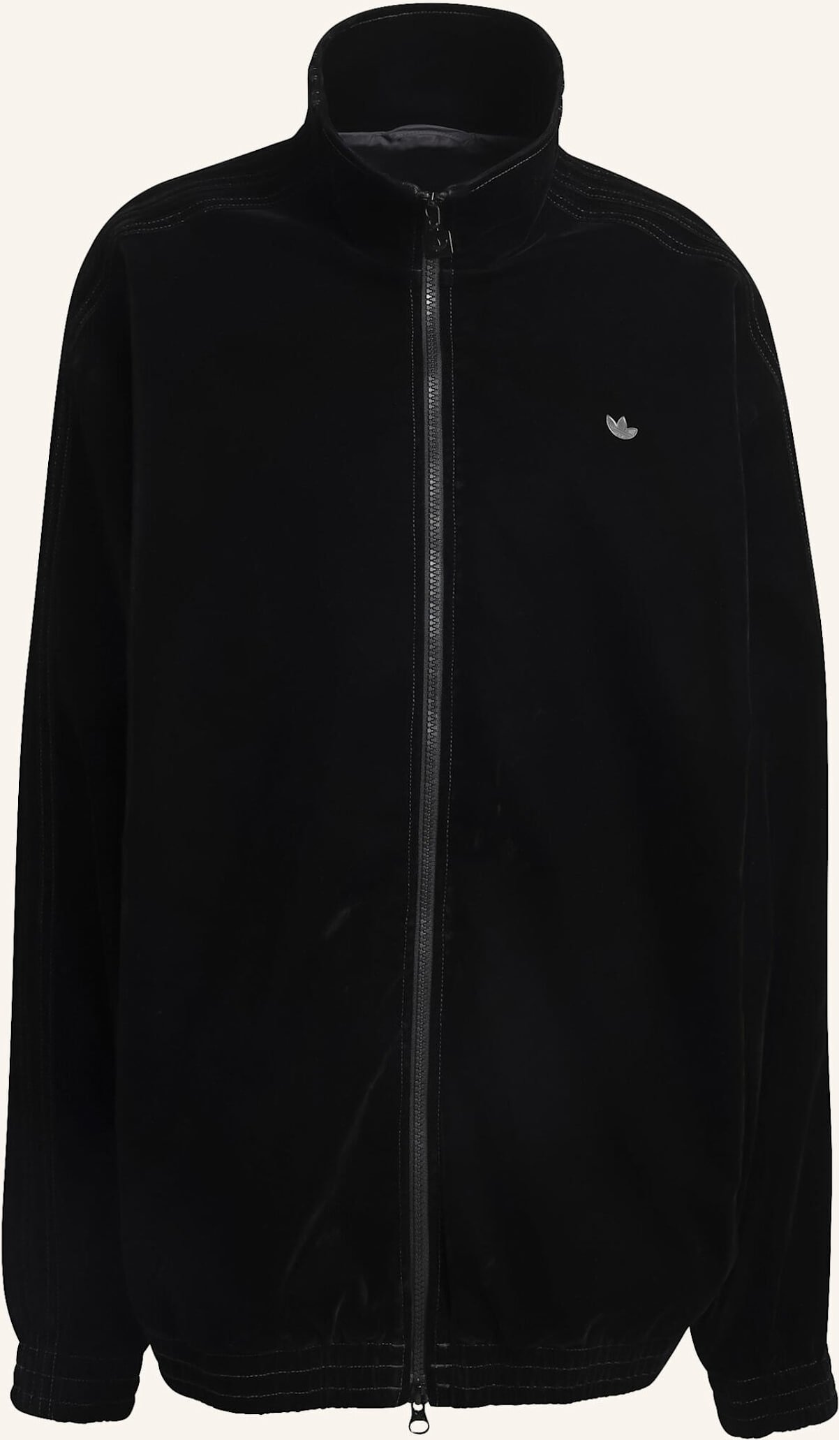 Adidas Originals Brushed Twill Oversized Firebird Track Top schwarz