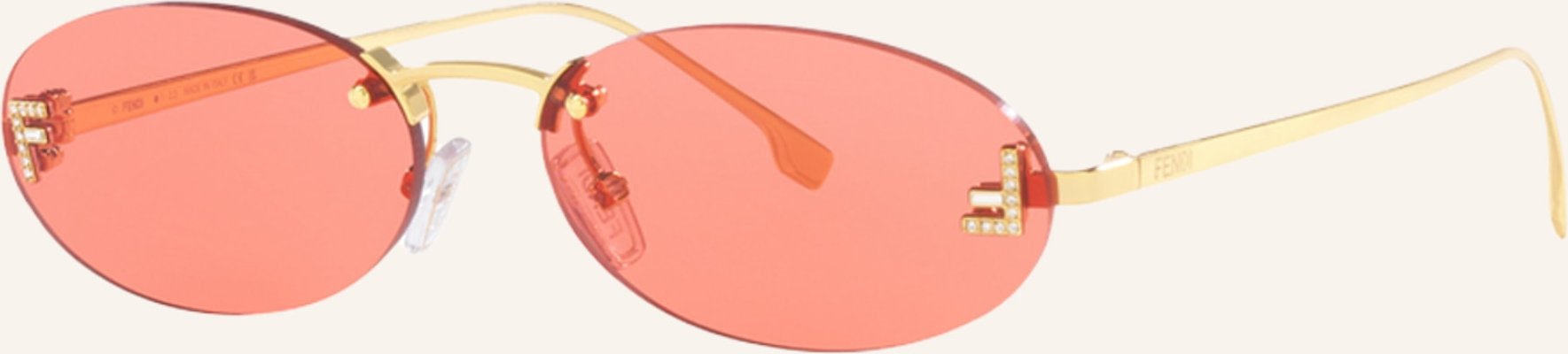 Fendi Sonnenbrille fn000647 gold