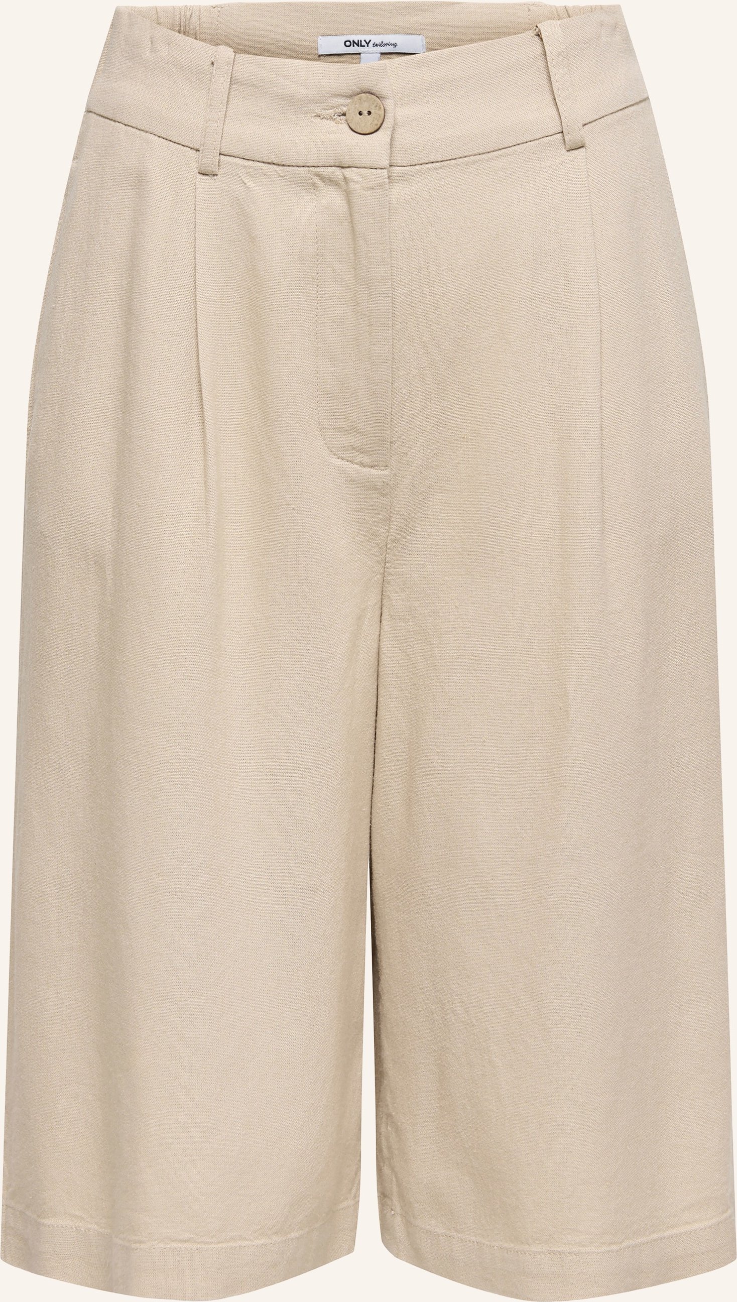 Only Bermudas Mit Leinen beige