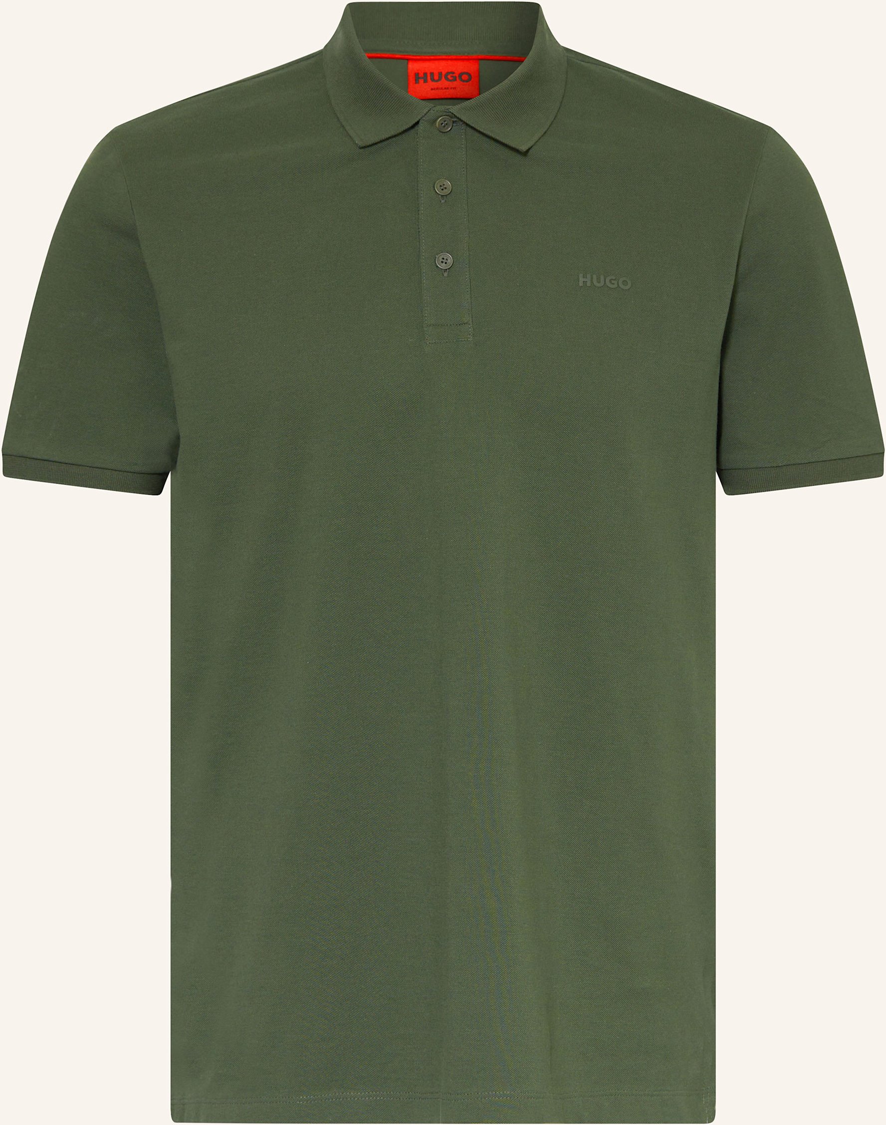 Hugo Piqué-Poloshirt Donos Regular Fit gruen