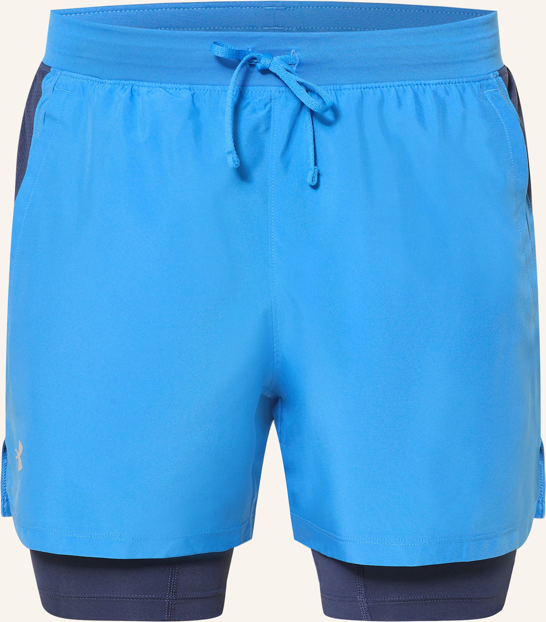 Thumbnail - Under Armour 2-In-1-Laufshorts Ua Launch blau