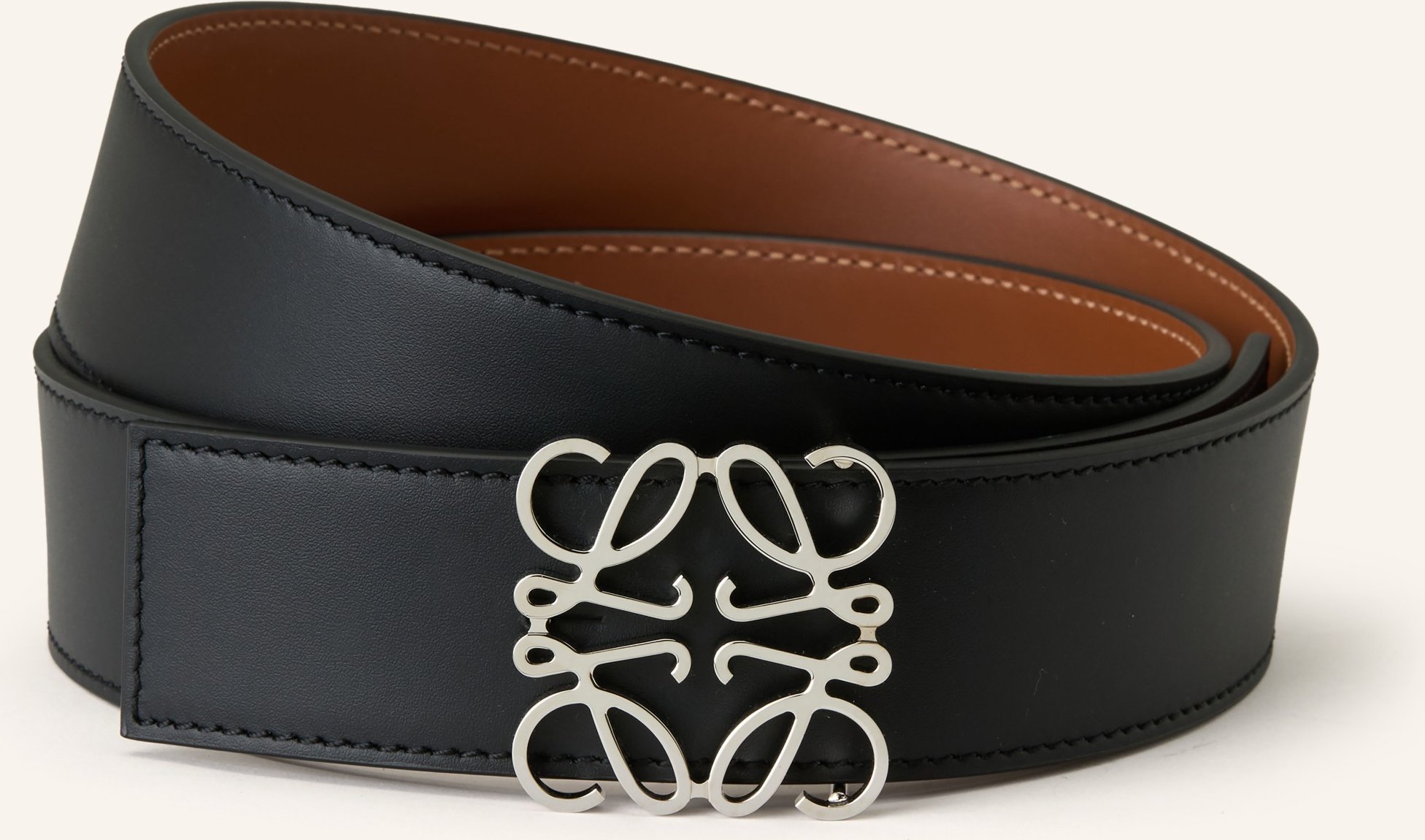 Loewe Ledergürtel Zum Wenden schwarz