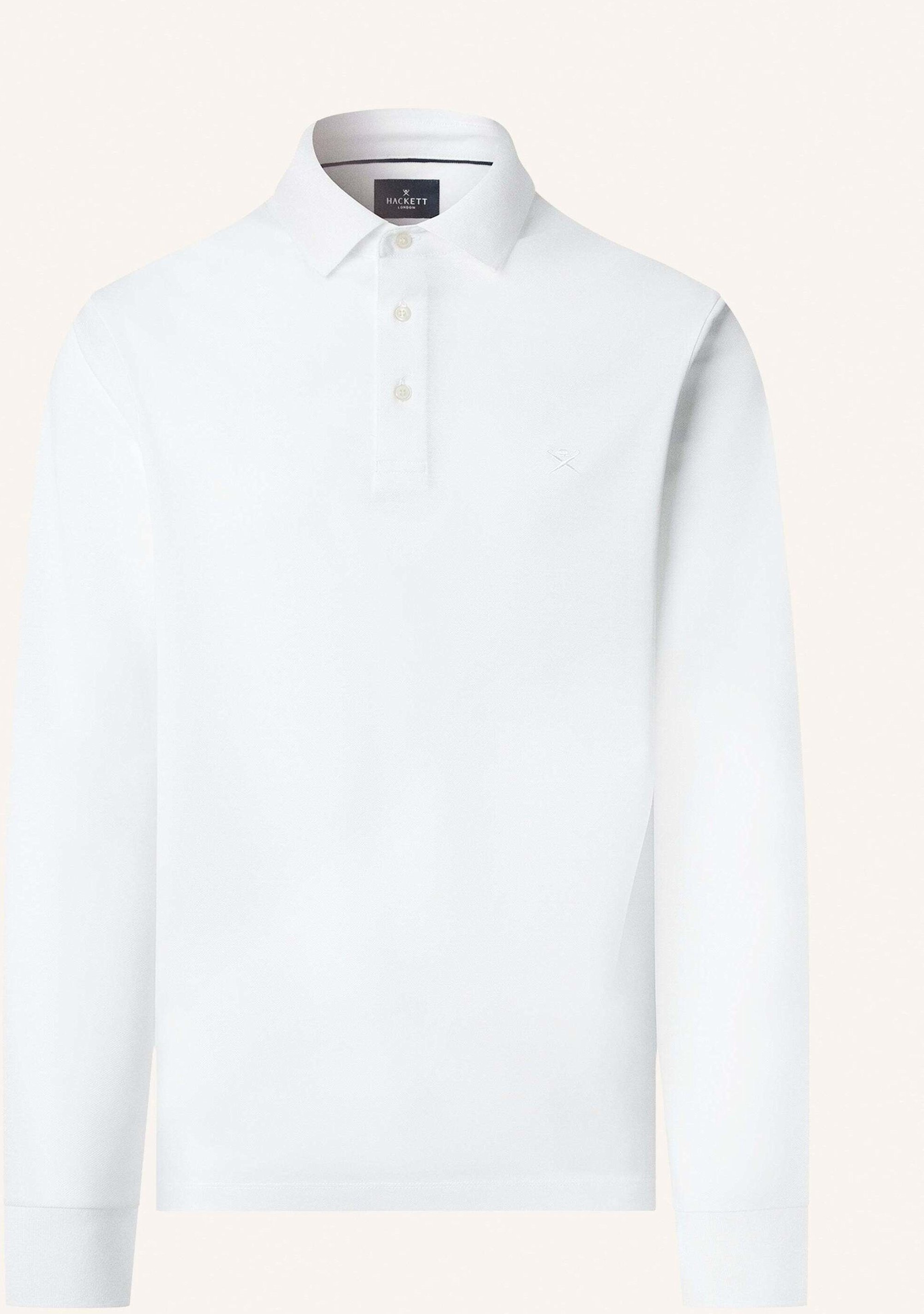 Hackett London Poloshirt Mercerised Polo Ls weiss