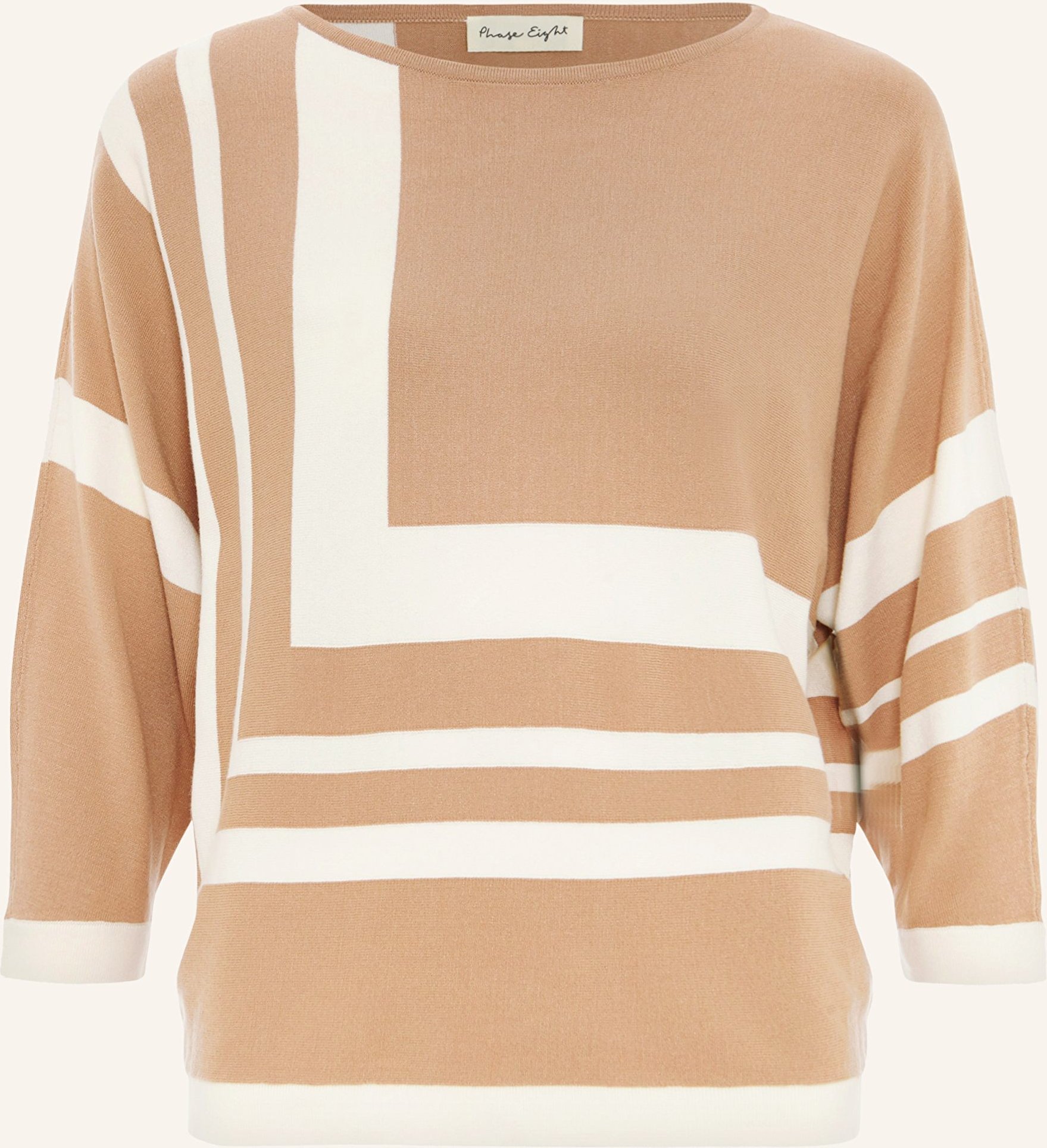 Phase Eight Strickshirt Geri Mit 3/4-Arm braun