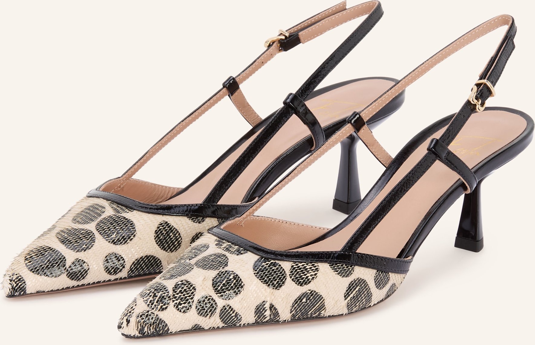 Festa Slingpumps Dora Polka schwarz