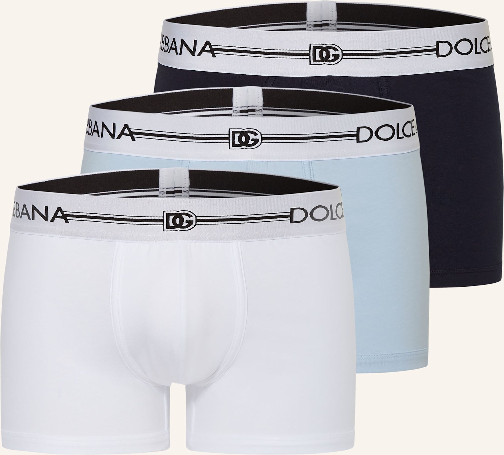 Thumbnail - Dolce & Gabbana 3er-Pack Boxershorts blau