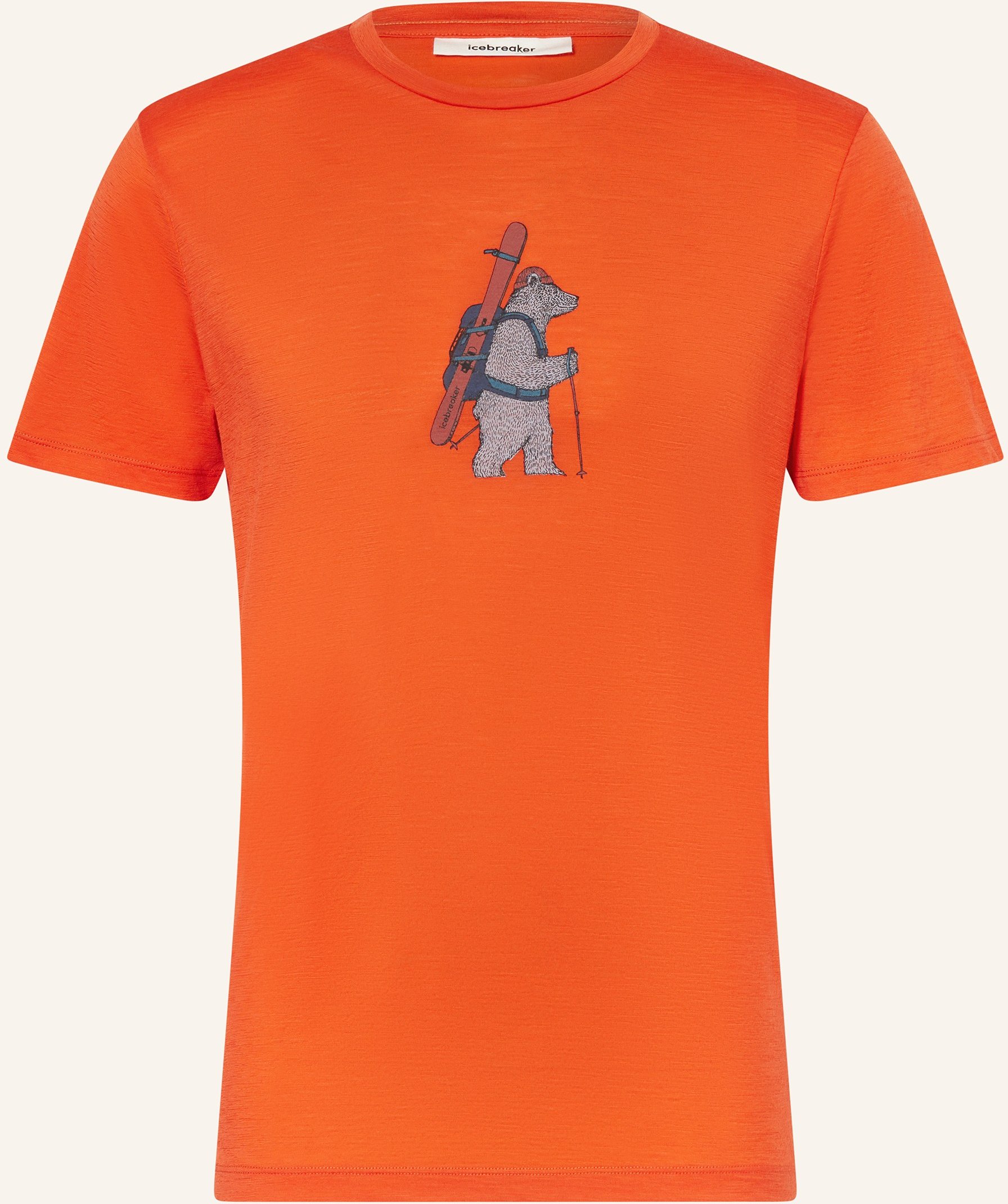 Icebreaker T-Shirt Aus Merinowolle rot