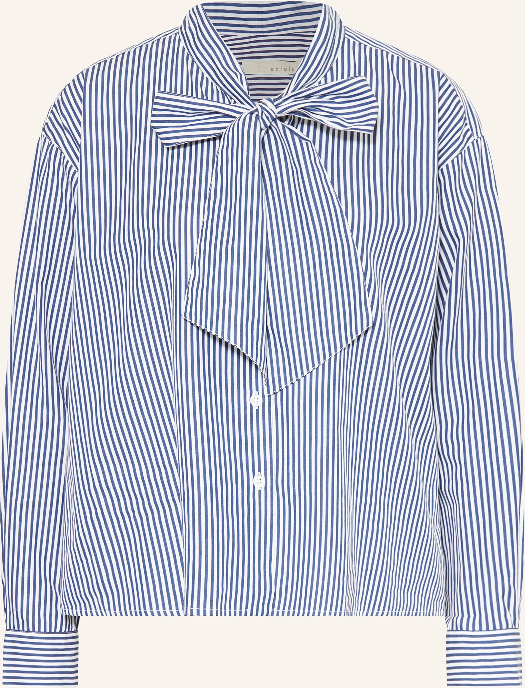 Lilienfels Schluppenbluse blau