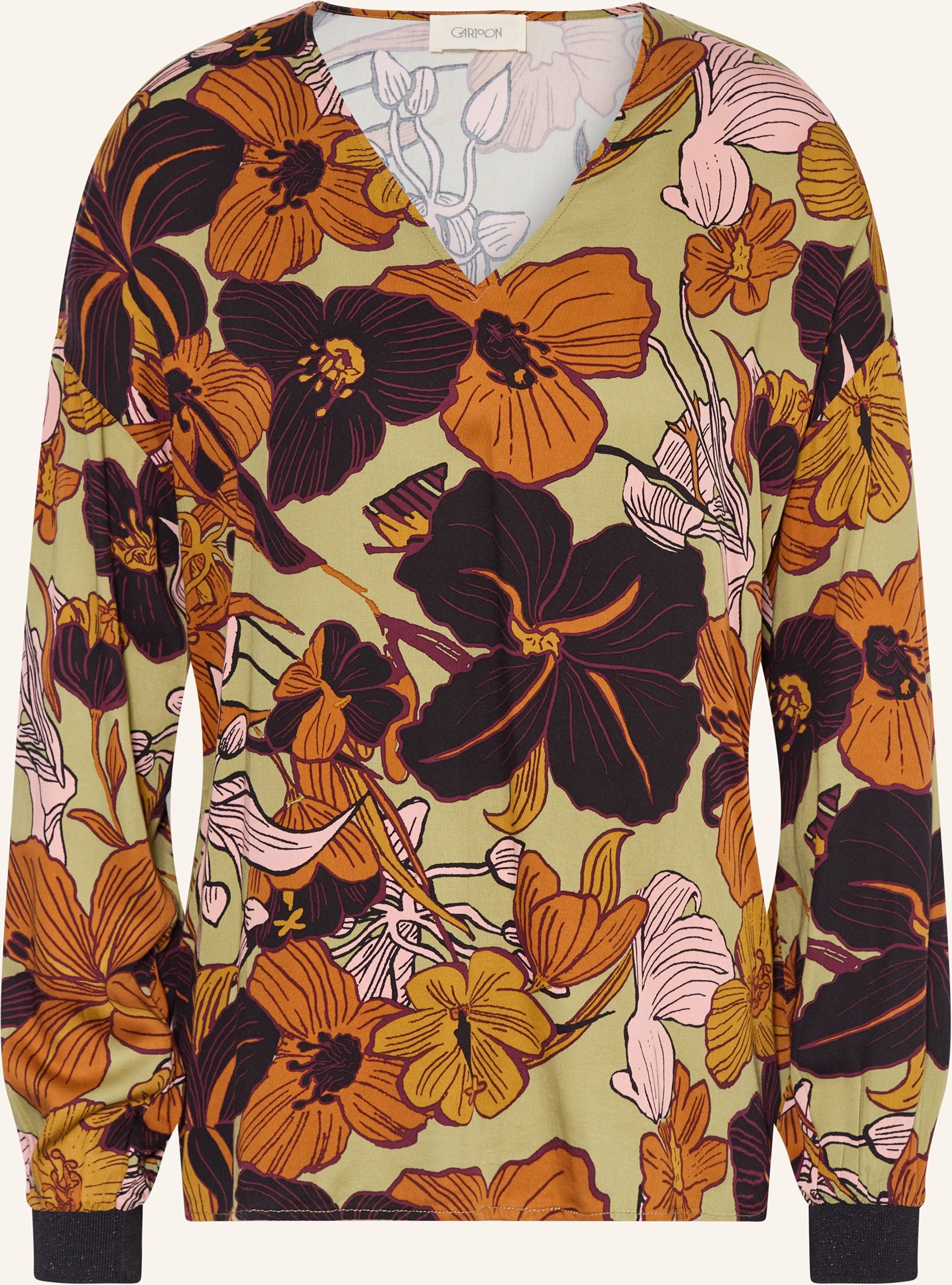 Cartoon Blusenshirt braun