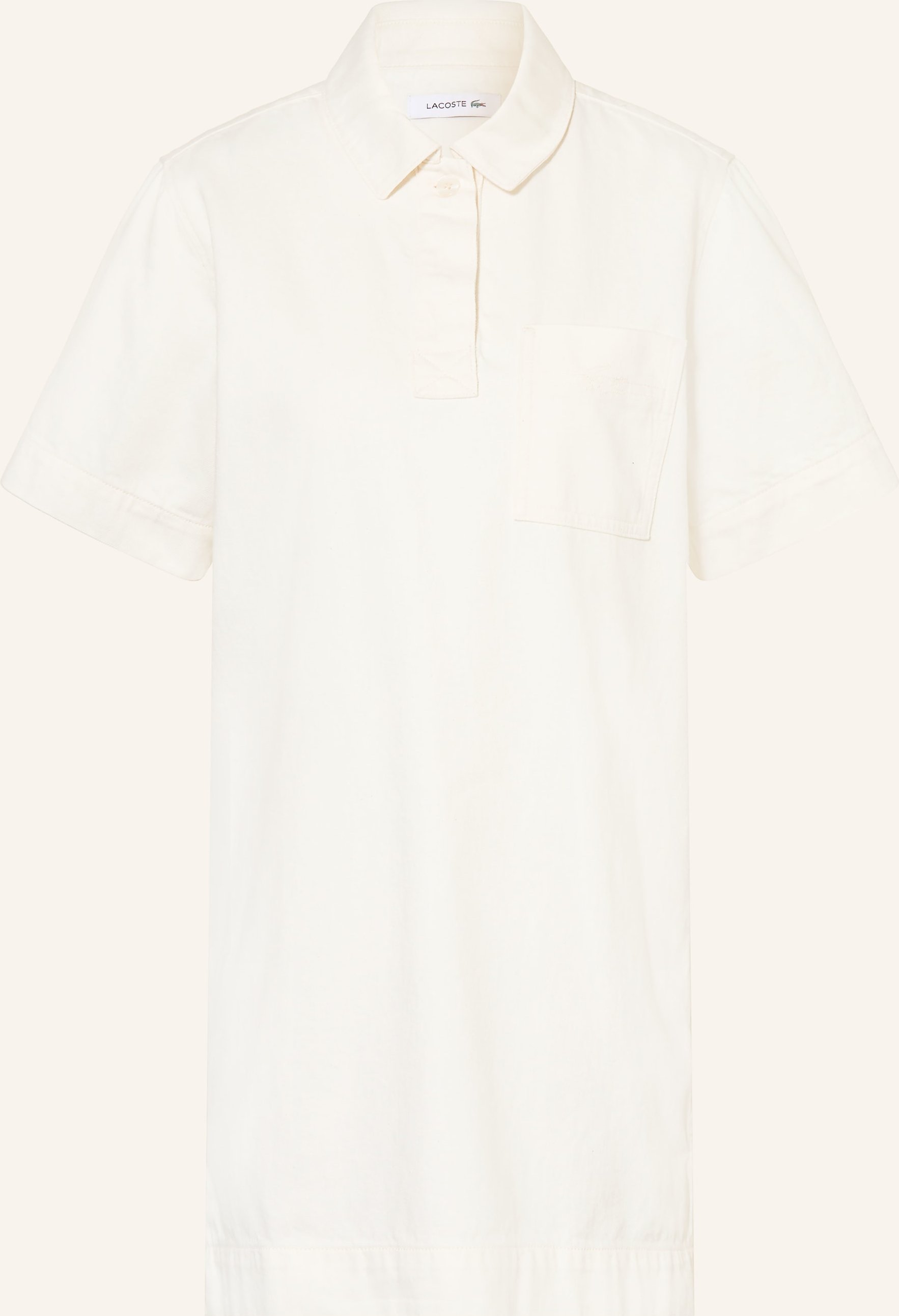 Lacoste Jeanskleid weiss