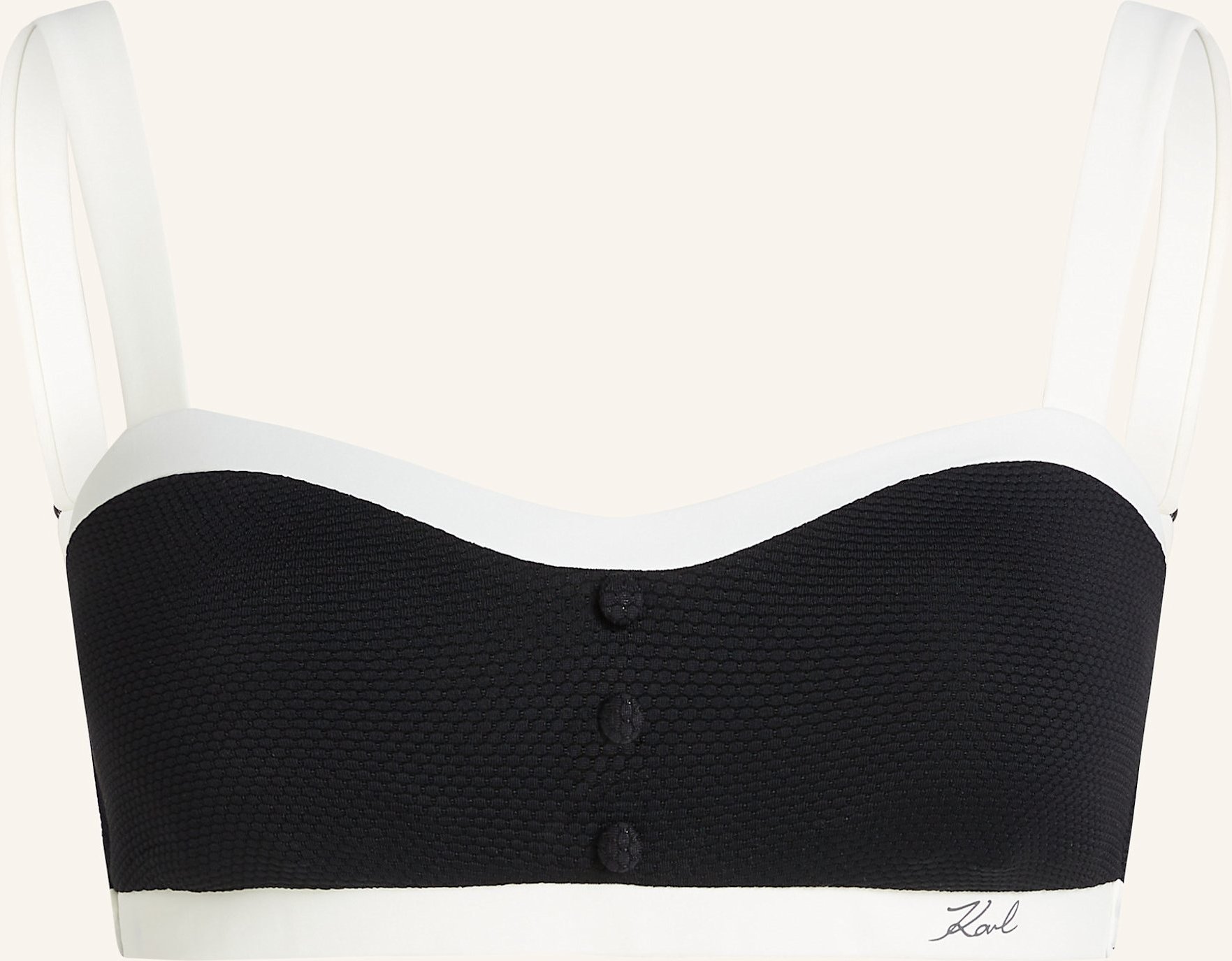 Karl Lagerfeld Bikini-Top weiss