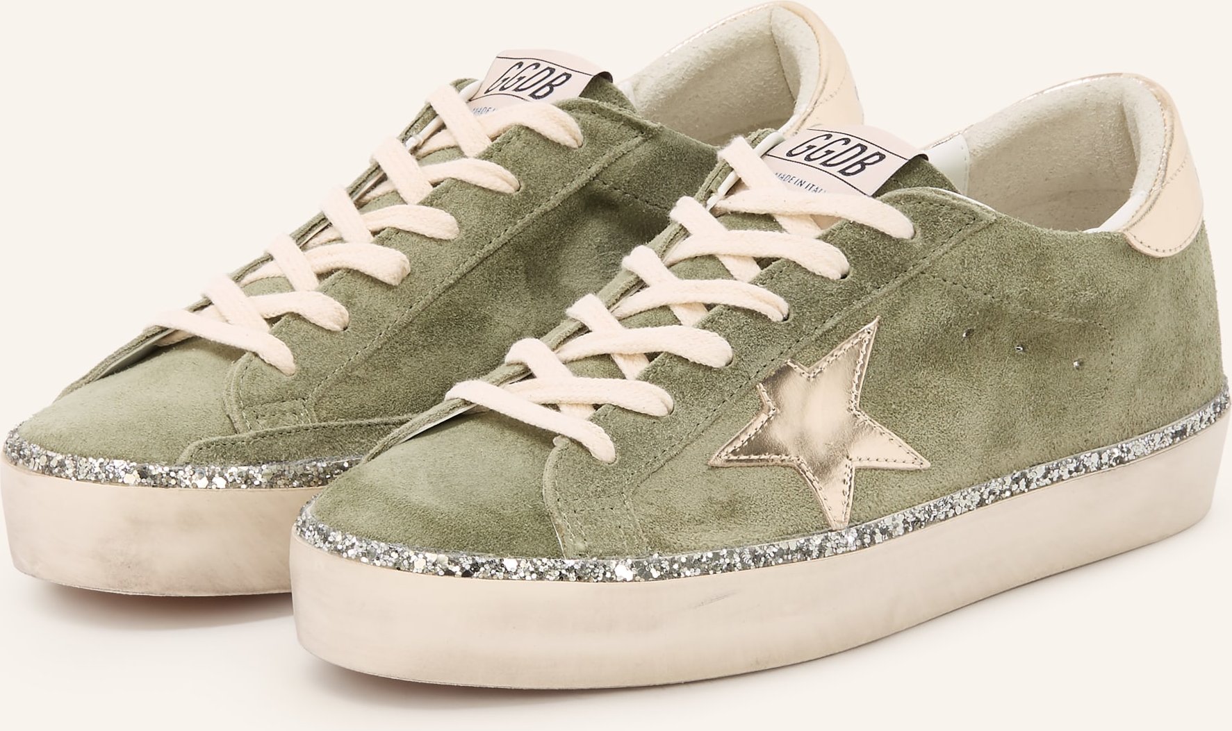 Golden Goose Sneaker Hi Star gruen