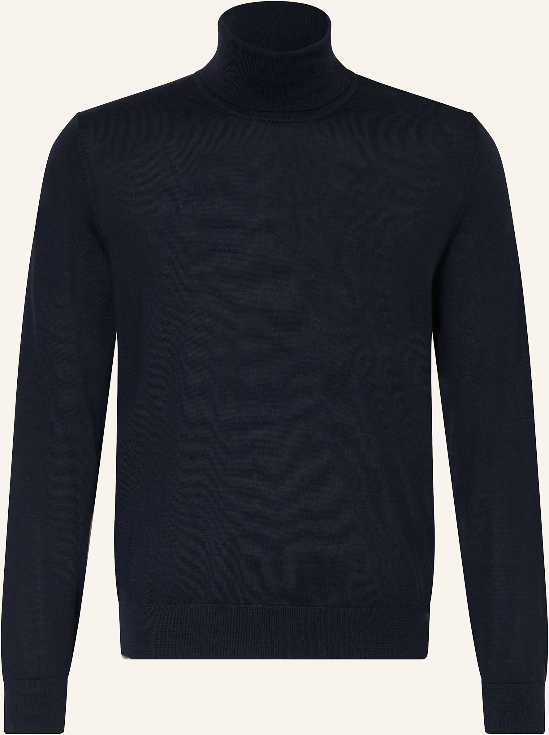 Thumbnail - Boss Rollkragenpullover Hernando Aus Cashmere blau