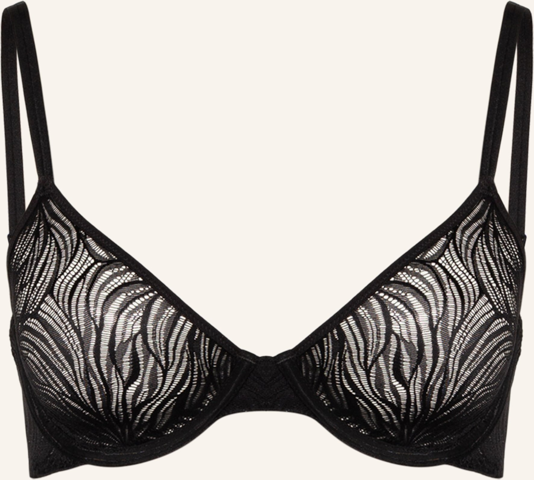 Calvin Klein Schalen-Bh Sheer Marquisette schwarz