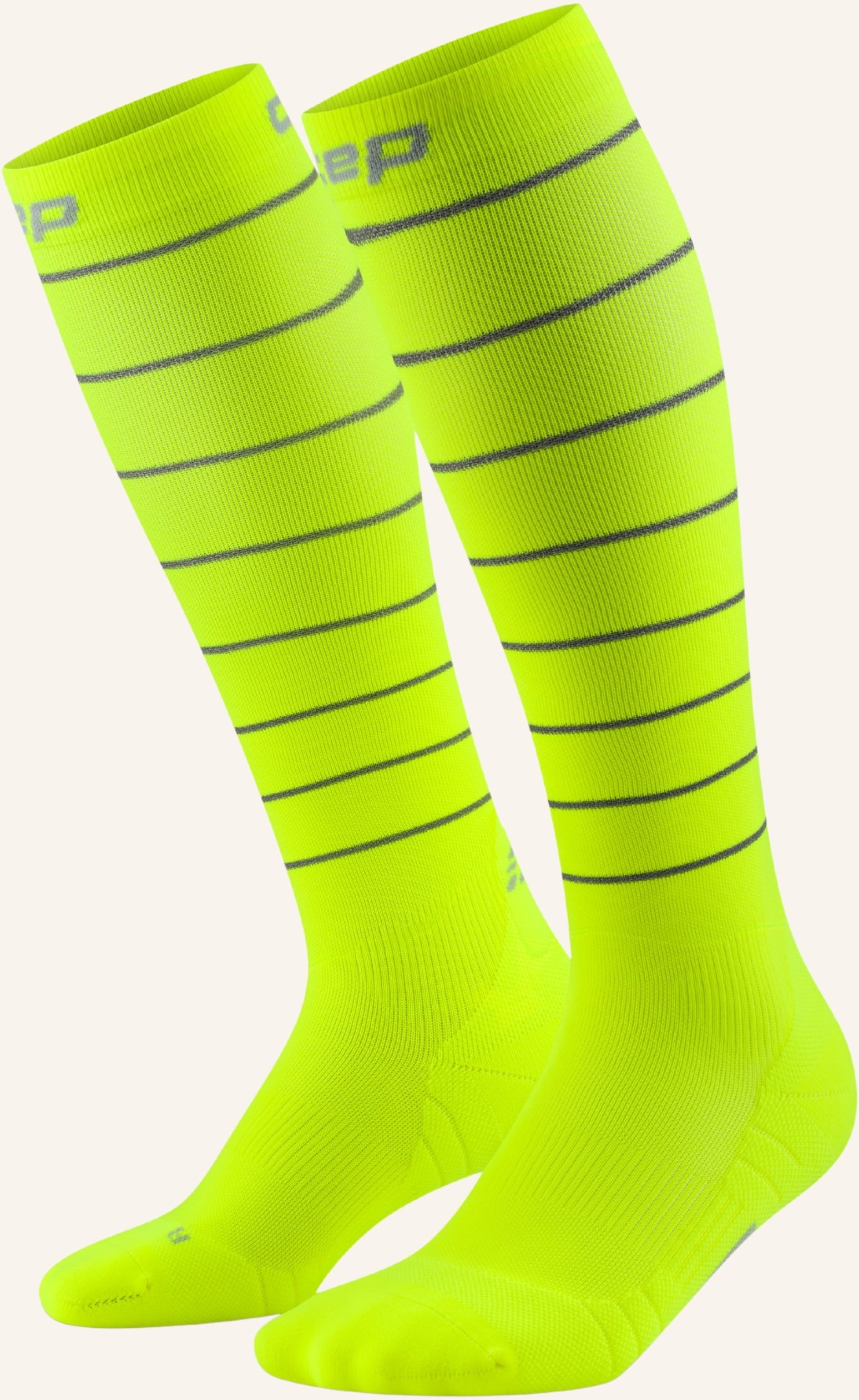 Cep Cep Cep Pro Run Reflective Socks, Tall, 2.0, Men gelb