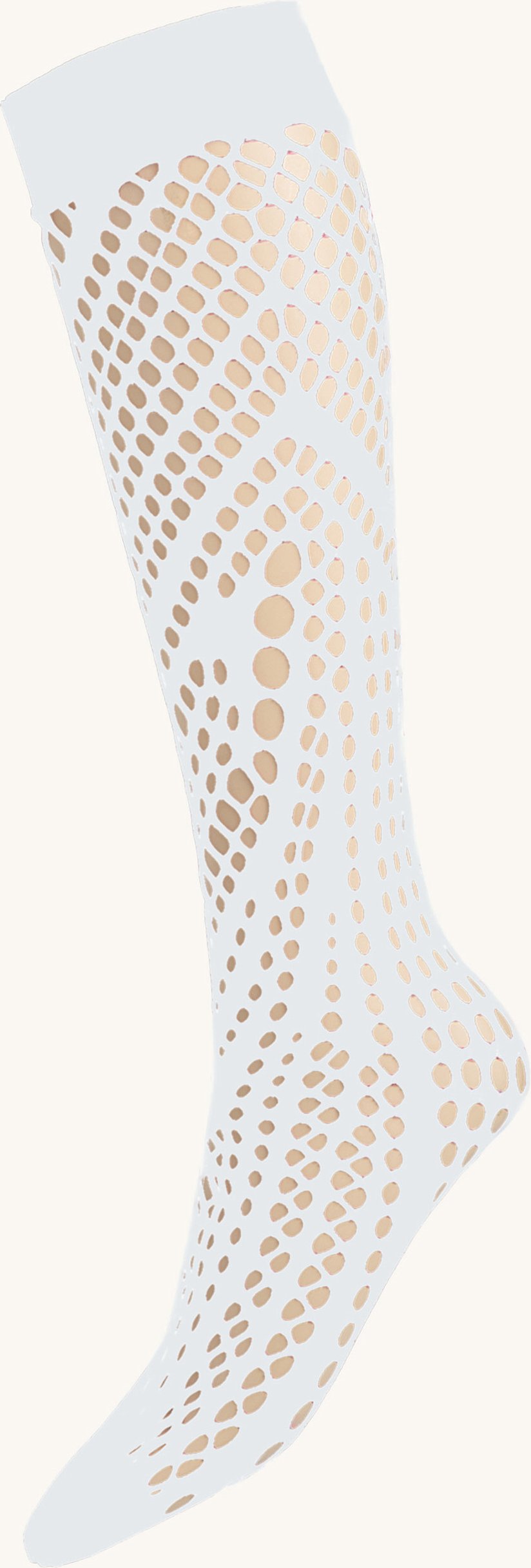 Wolford Kniestrumpf Organic Net Knee-Highs weiss