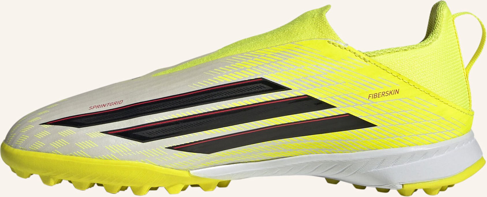 Adidas f50 League Laceless Turf Kids Fussballschuh gelb