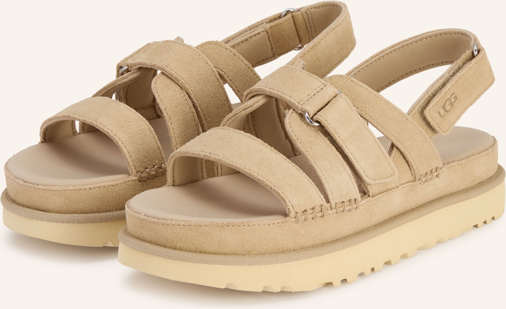 Ugg Plateau-Sandalen Goldenstar Gleam beige
