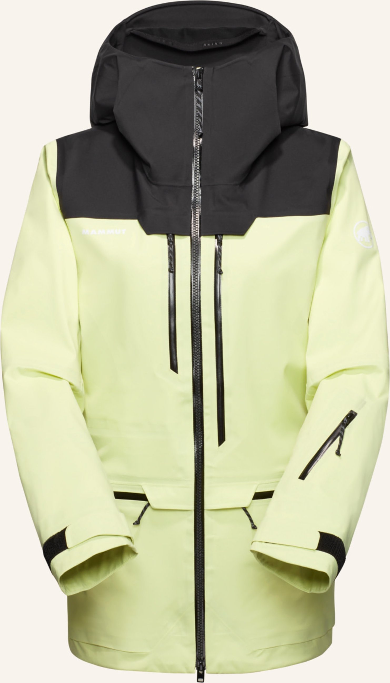 Mammut Hardshell-Skijacke Haldigrat gelb