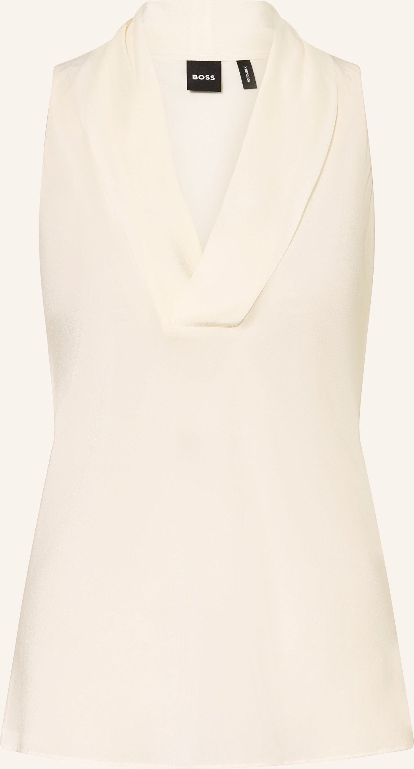 Boss Blusentop Bolaru Aus Seide weiss