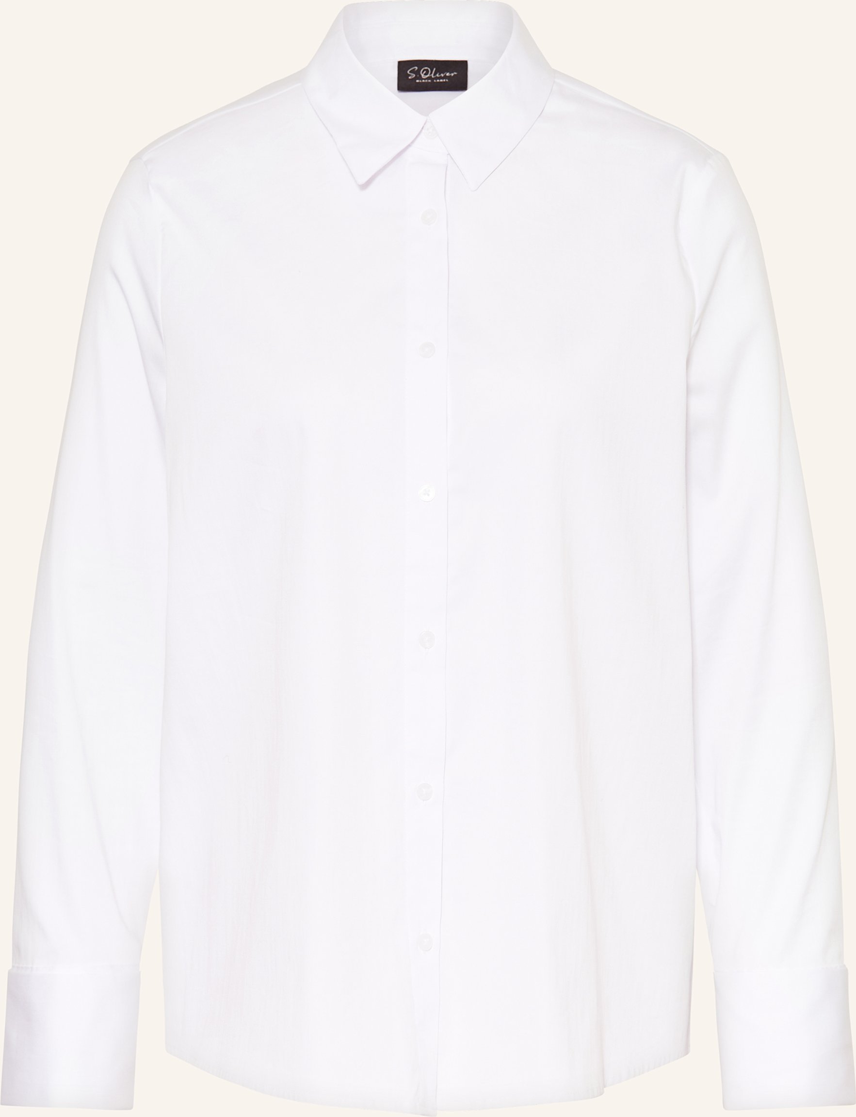 S.Oliver Black Label Hemdbluse weiss