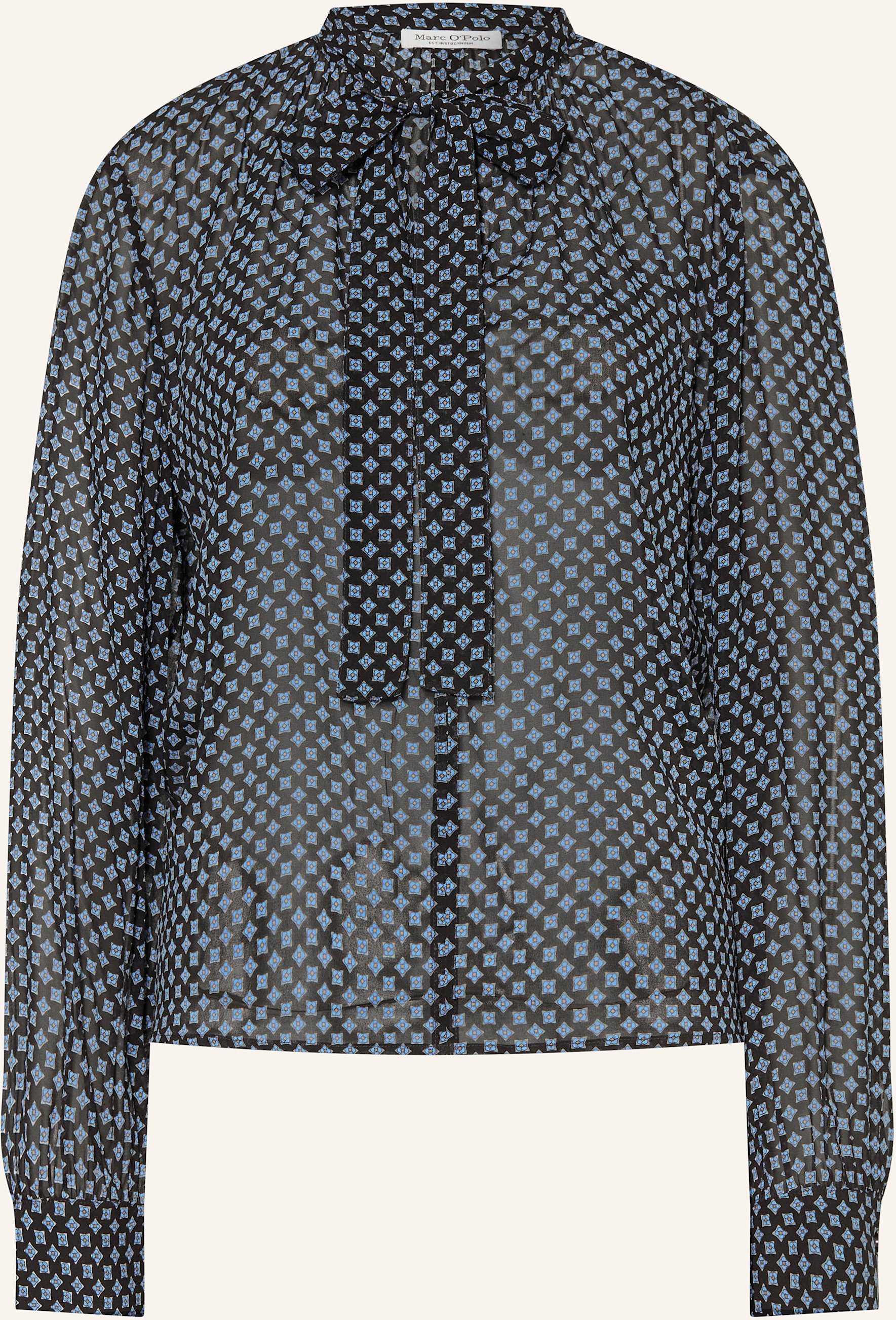 Marc O'polo Schluppenbluse blau