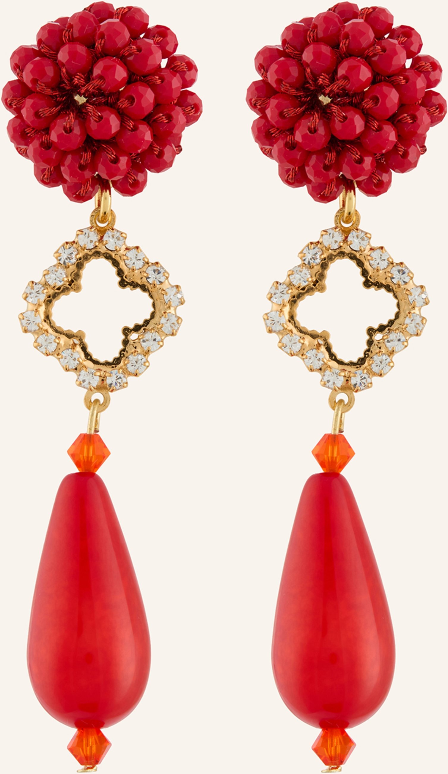 Seenberg Ohrhänger rot