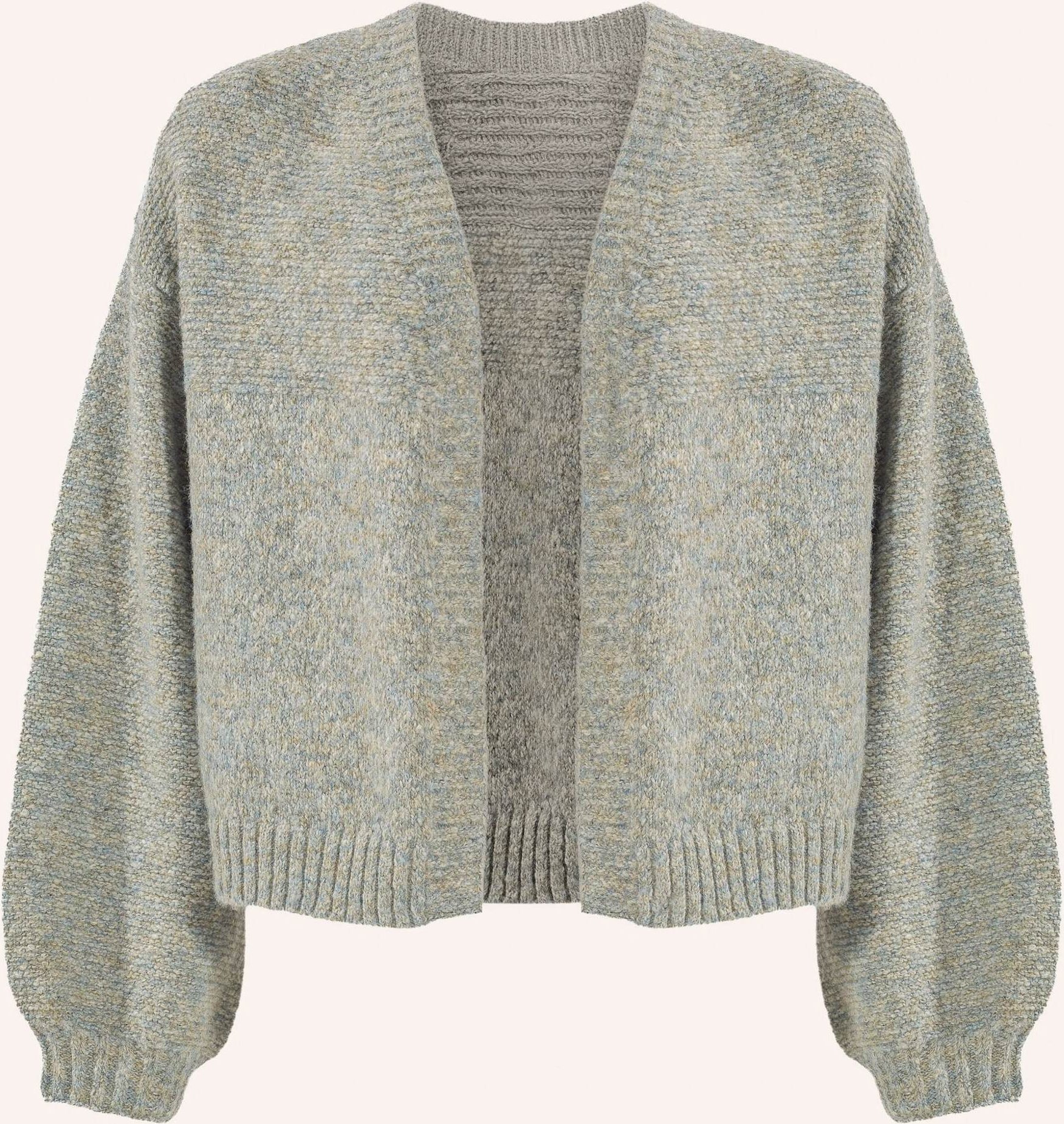 Thumbnail - Adlysh Oversized Cardigan Mit Wolle grau