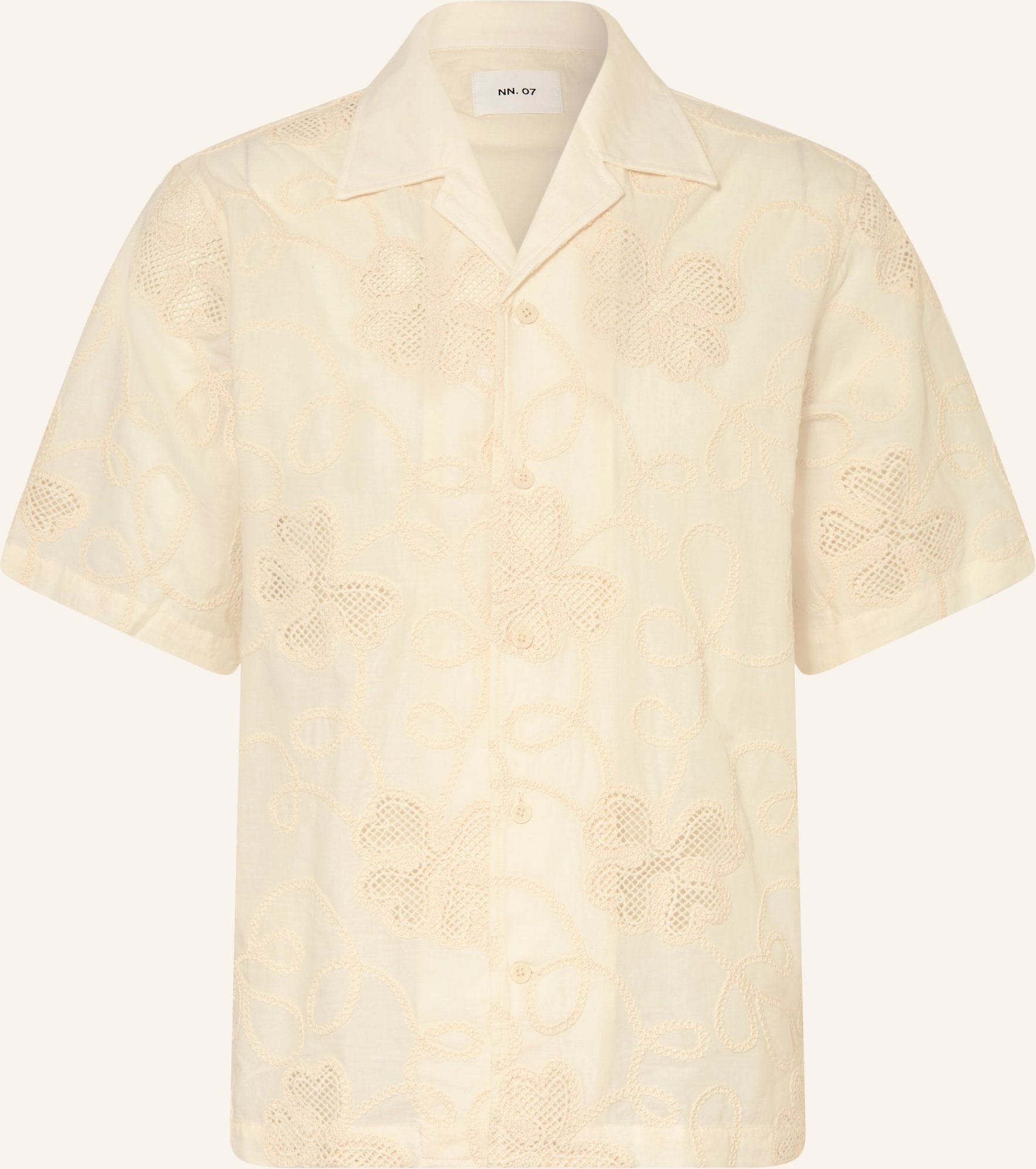 Nn.07 Resorthemd Ben Relaxed Fit weiss