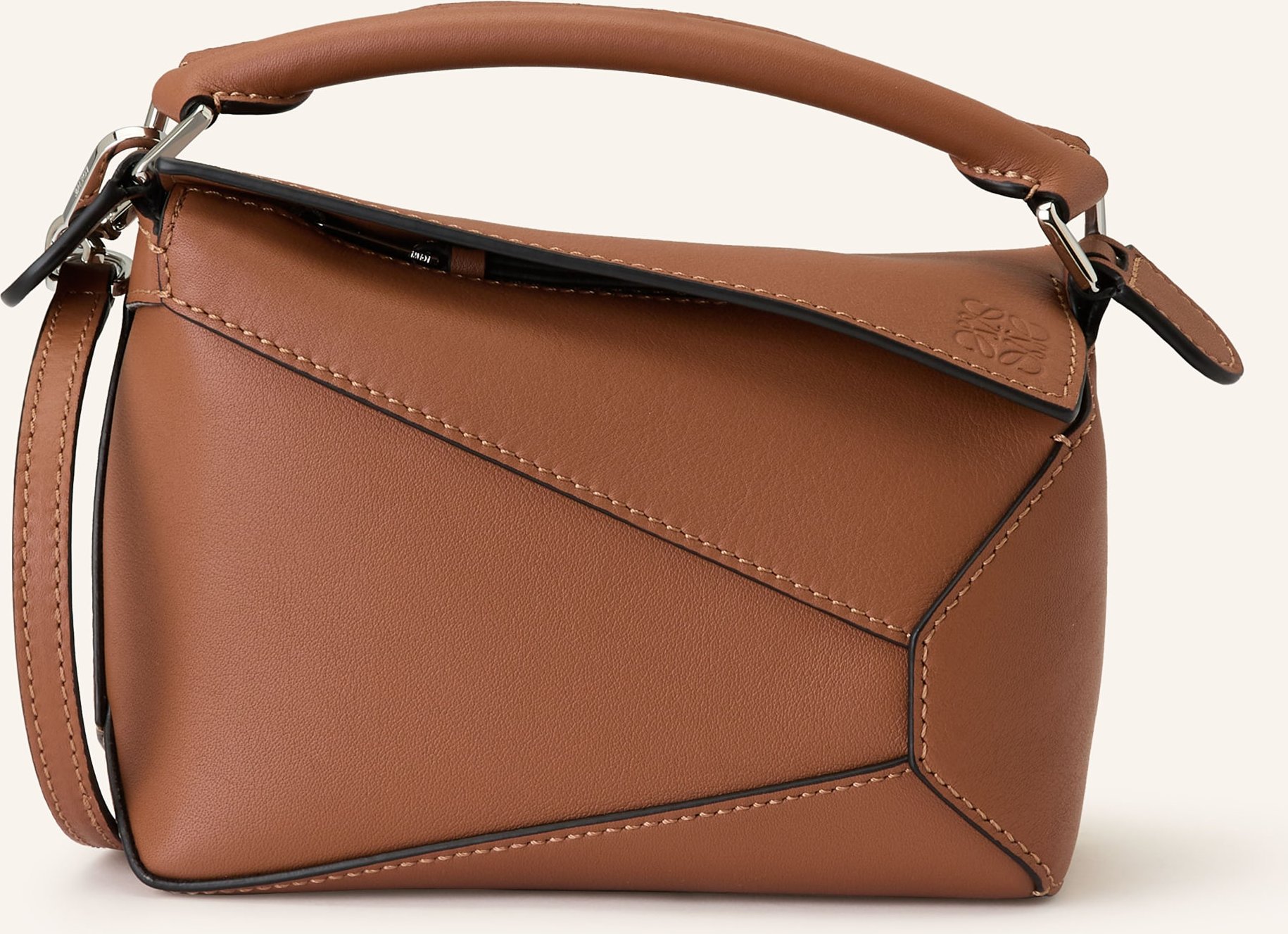 Loewe Handtasche Puzzle Edge Mini braun