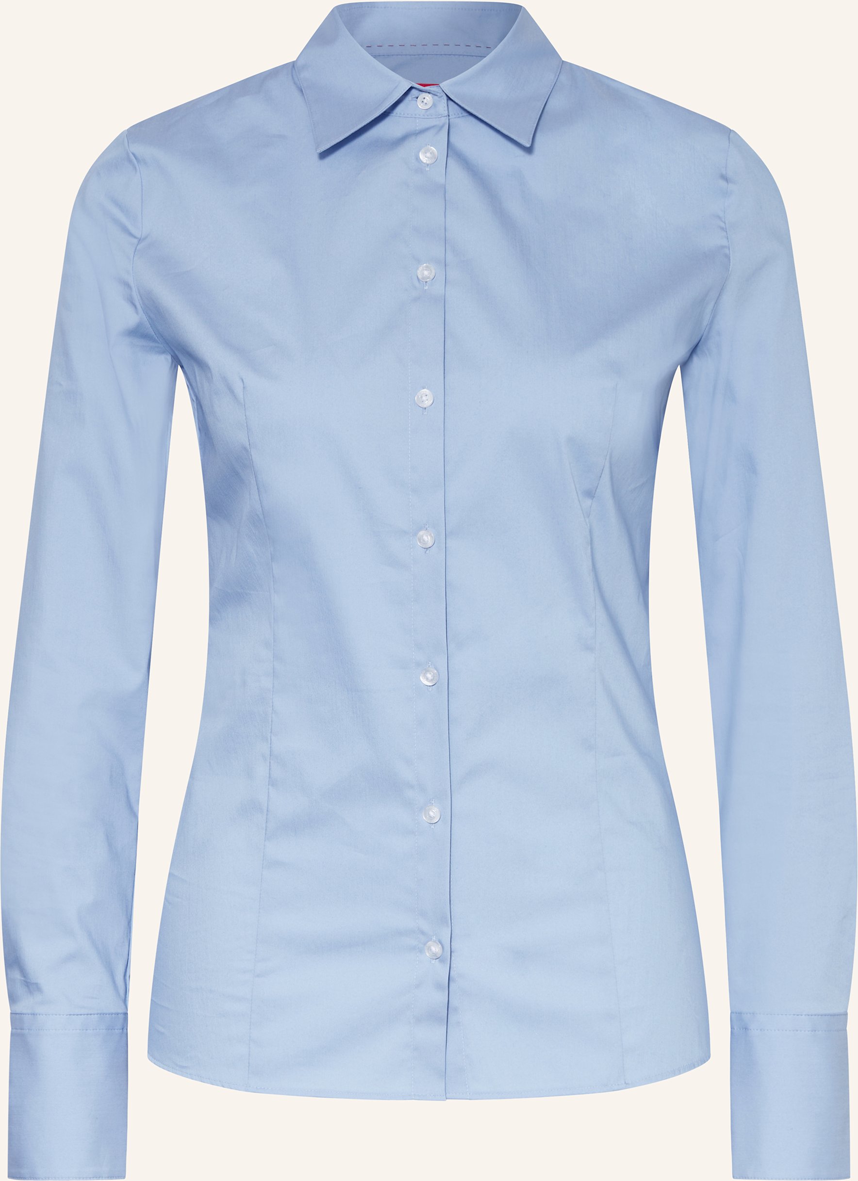 Hugo Hemdbluse The Fitted Shirt blau